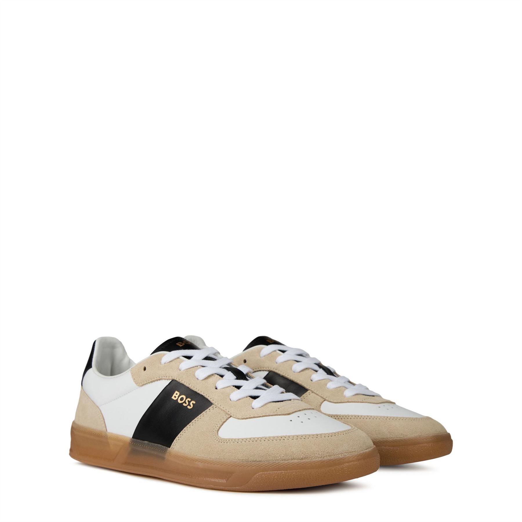Boss Brandon Leather Low Top Trainers