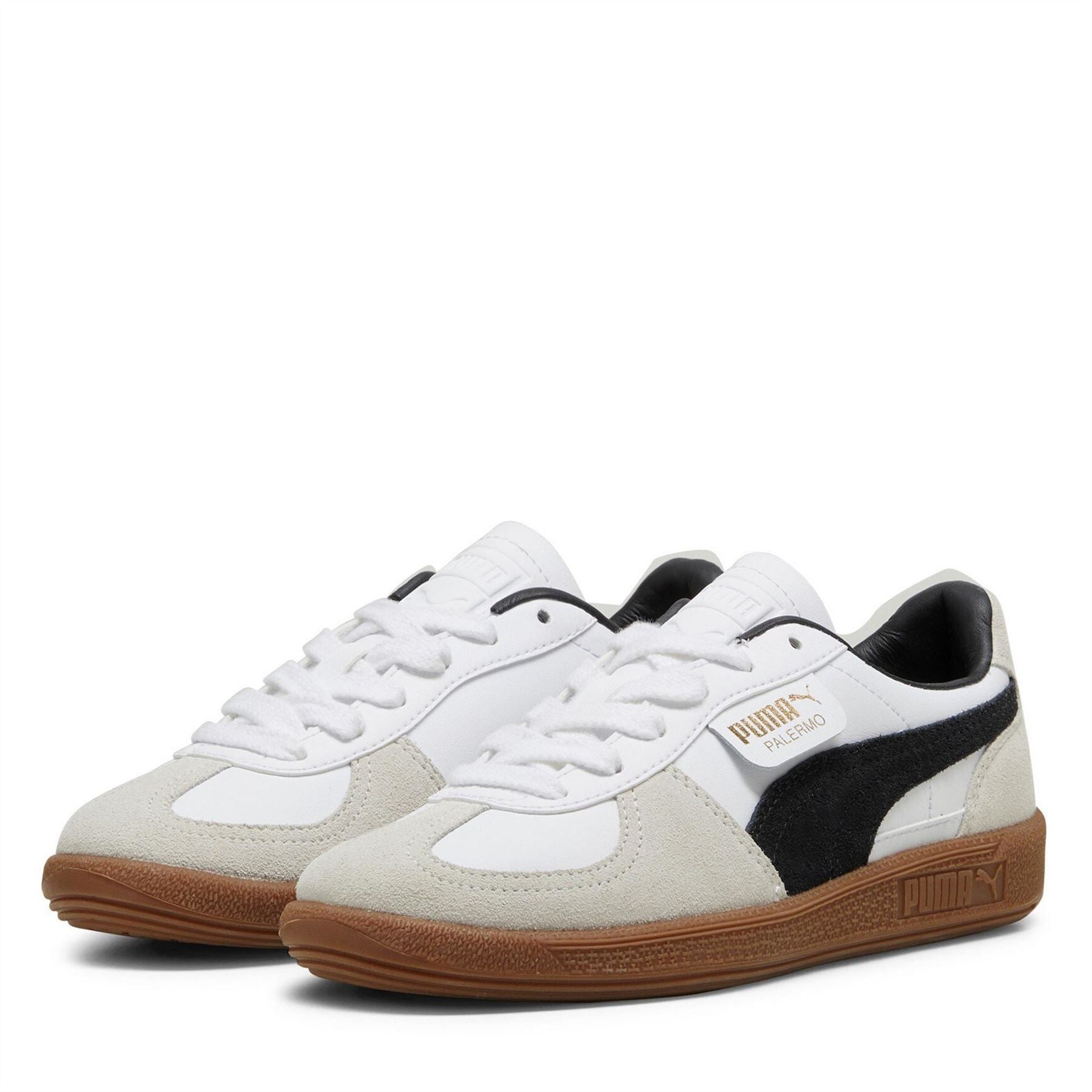 Puma Palermo Leather Jr Low Top Trainers Boys