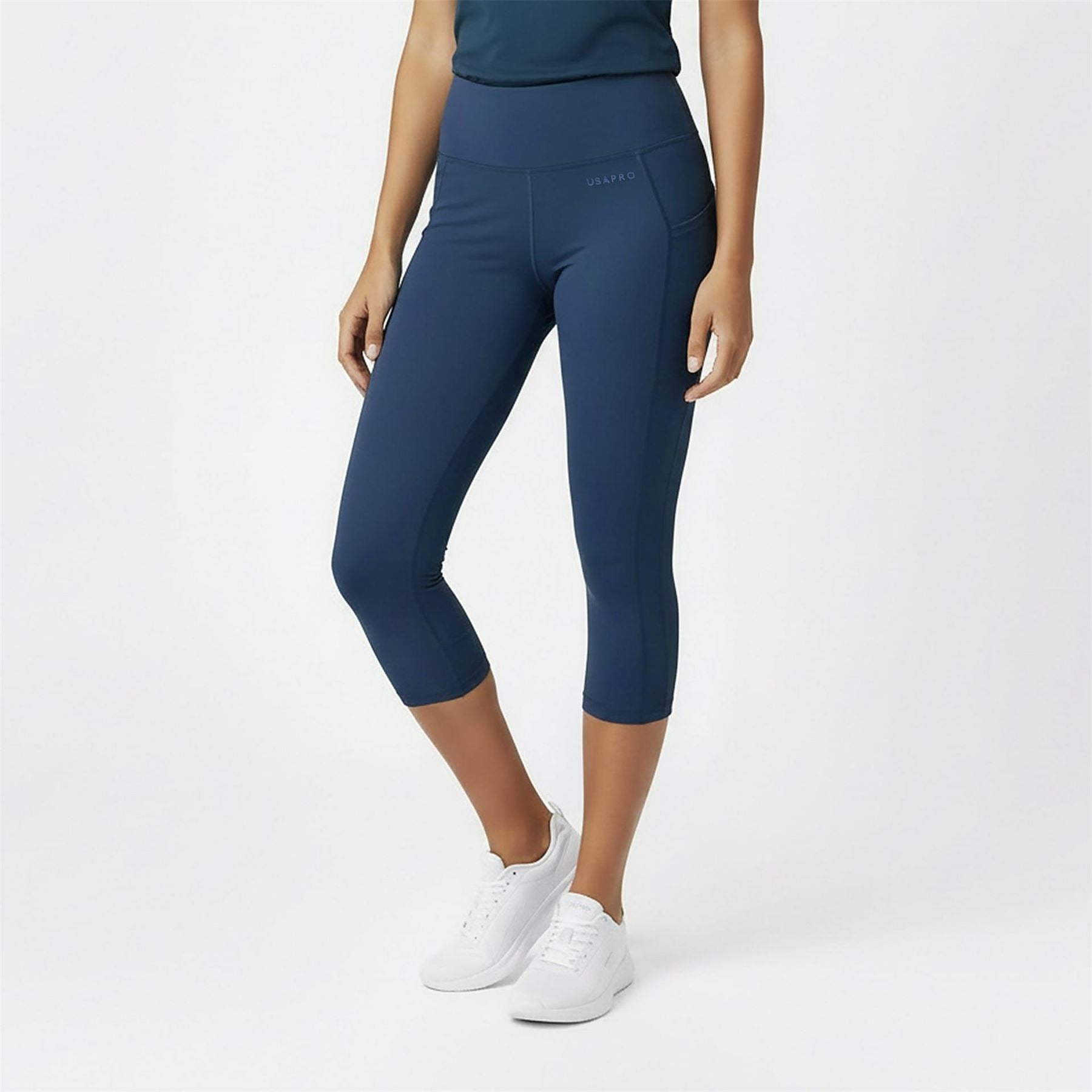 USA Pro Pro High Rise Capri Cropped Leggings Ladies