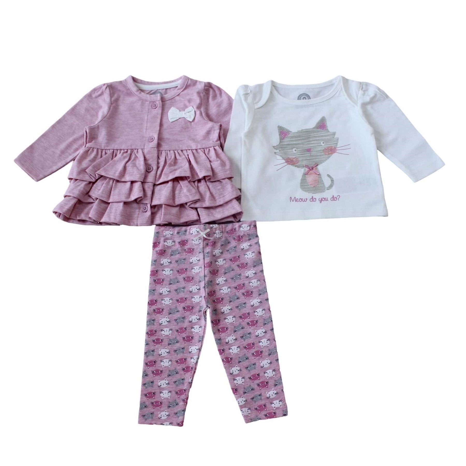 Hello World Girls 3 Piece Outfit Set