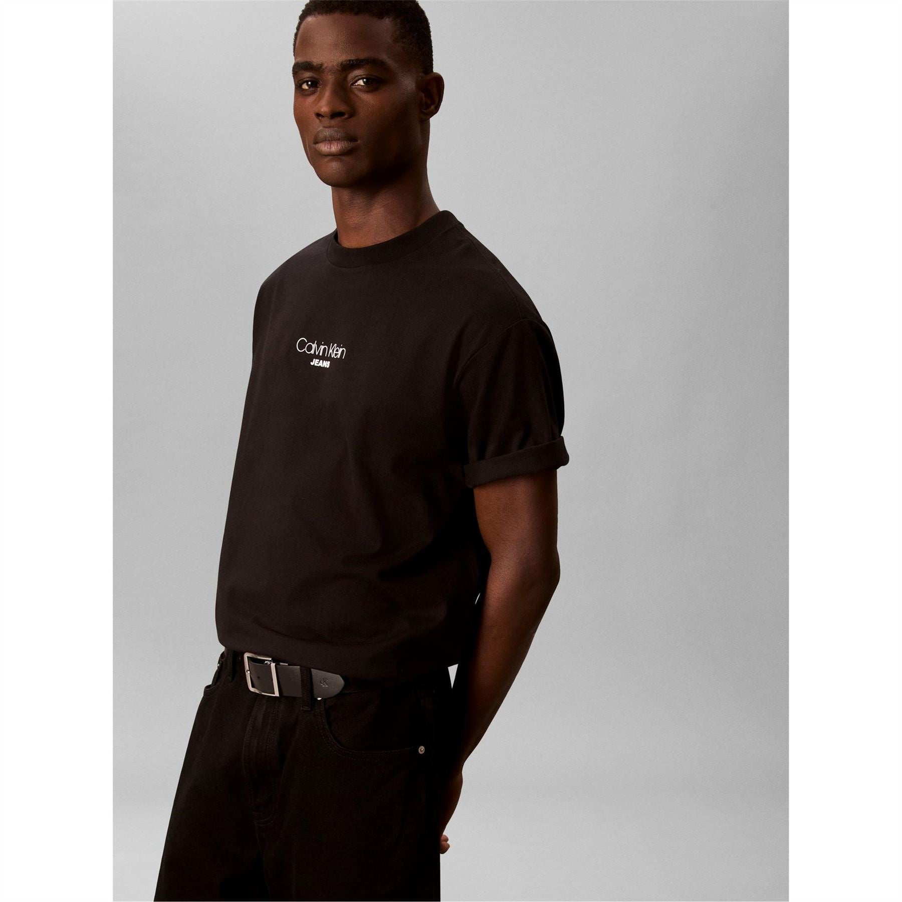 Calvin Klein Jeans Regular Fit Crew Neck Short Sleeve Jersey T-Shirt