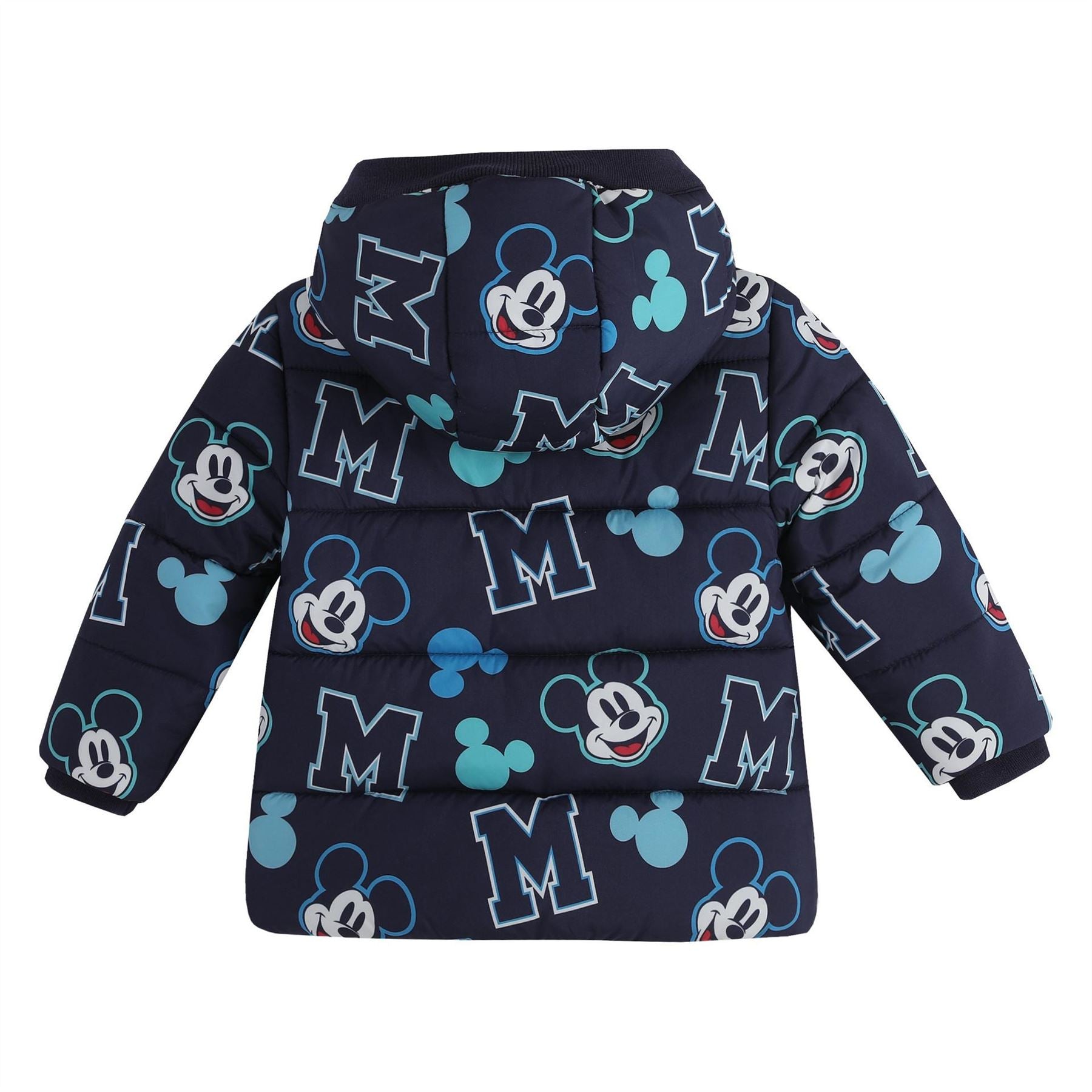 Character  Hooded Long Sleeve Short Puffer Jacket