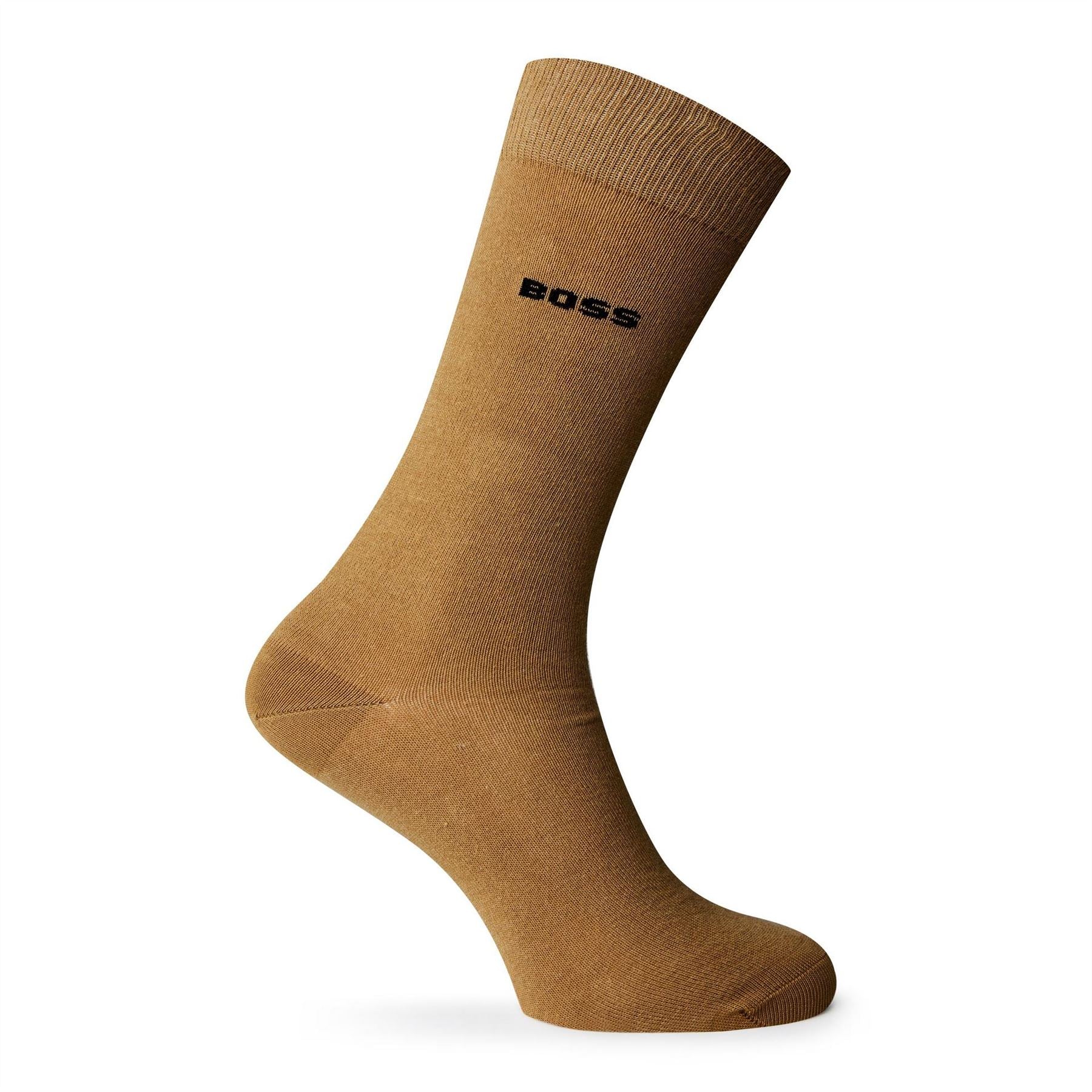 Boss 2 Pack Iconic Stripe Lettering Crew Socks