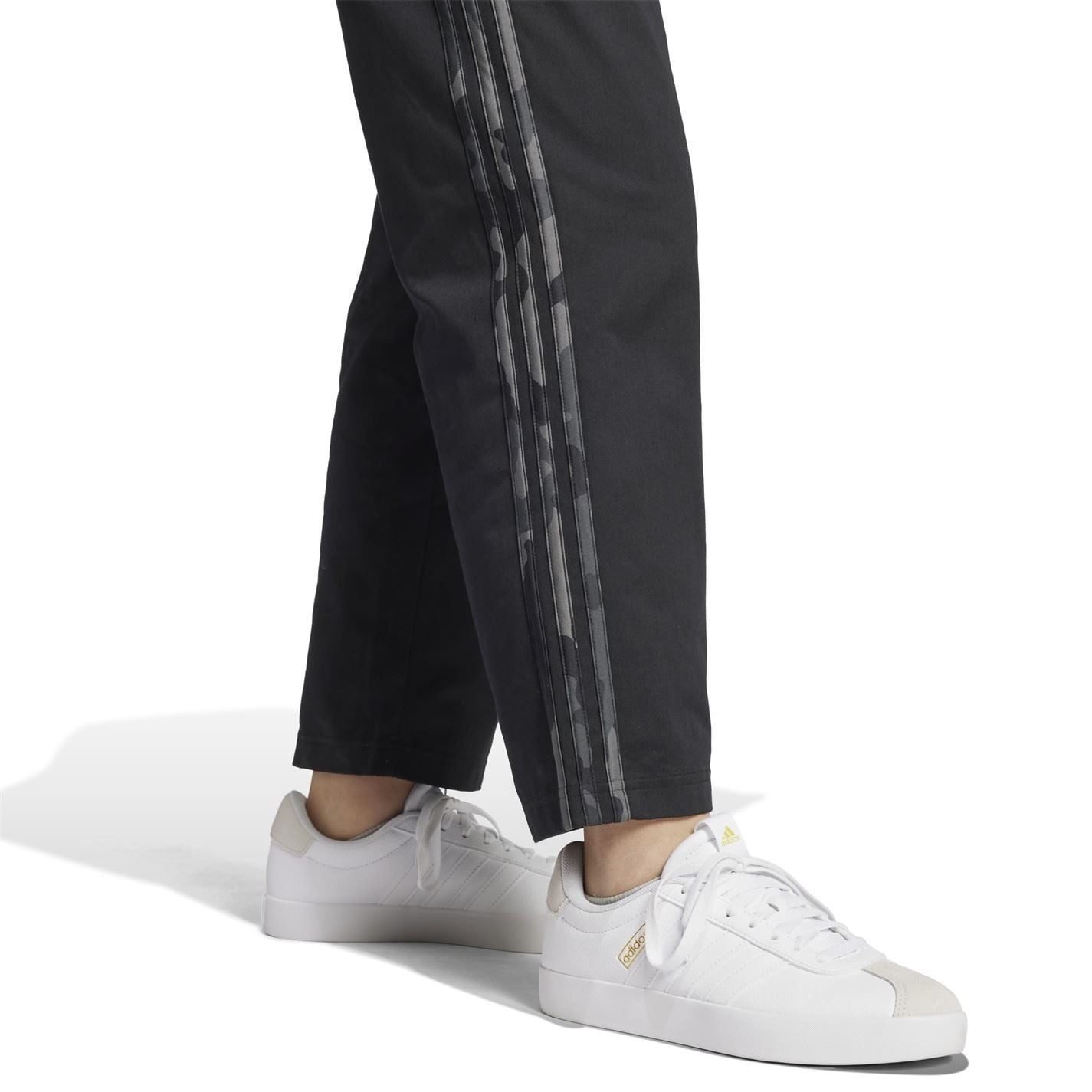 adidas Womens Essentials Camo Print 3 Stripes Twill Trousers