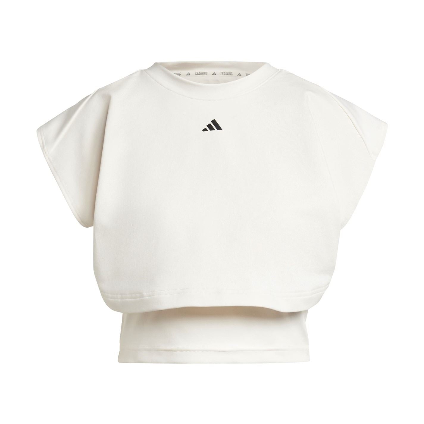 adidas Womens Power Boxy French Terry 3 Stripes Tank Top