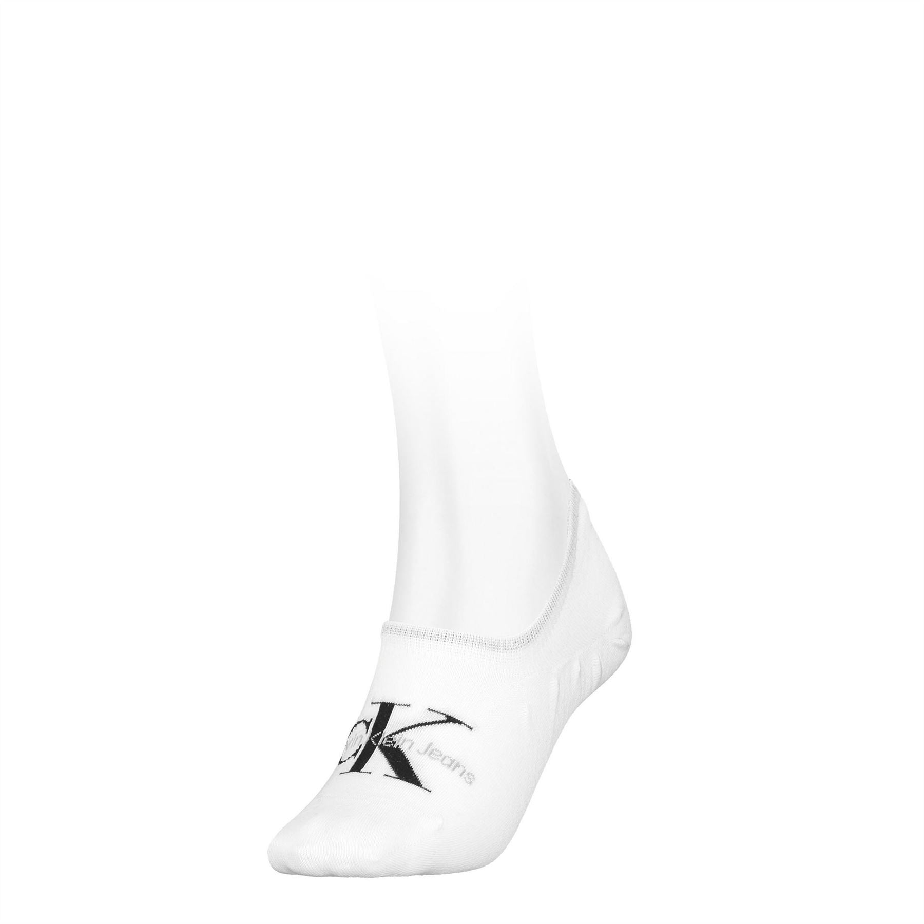 Calvin Klein Footie Lettering No Show Liner Socks