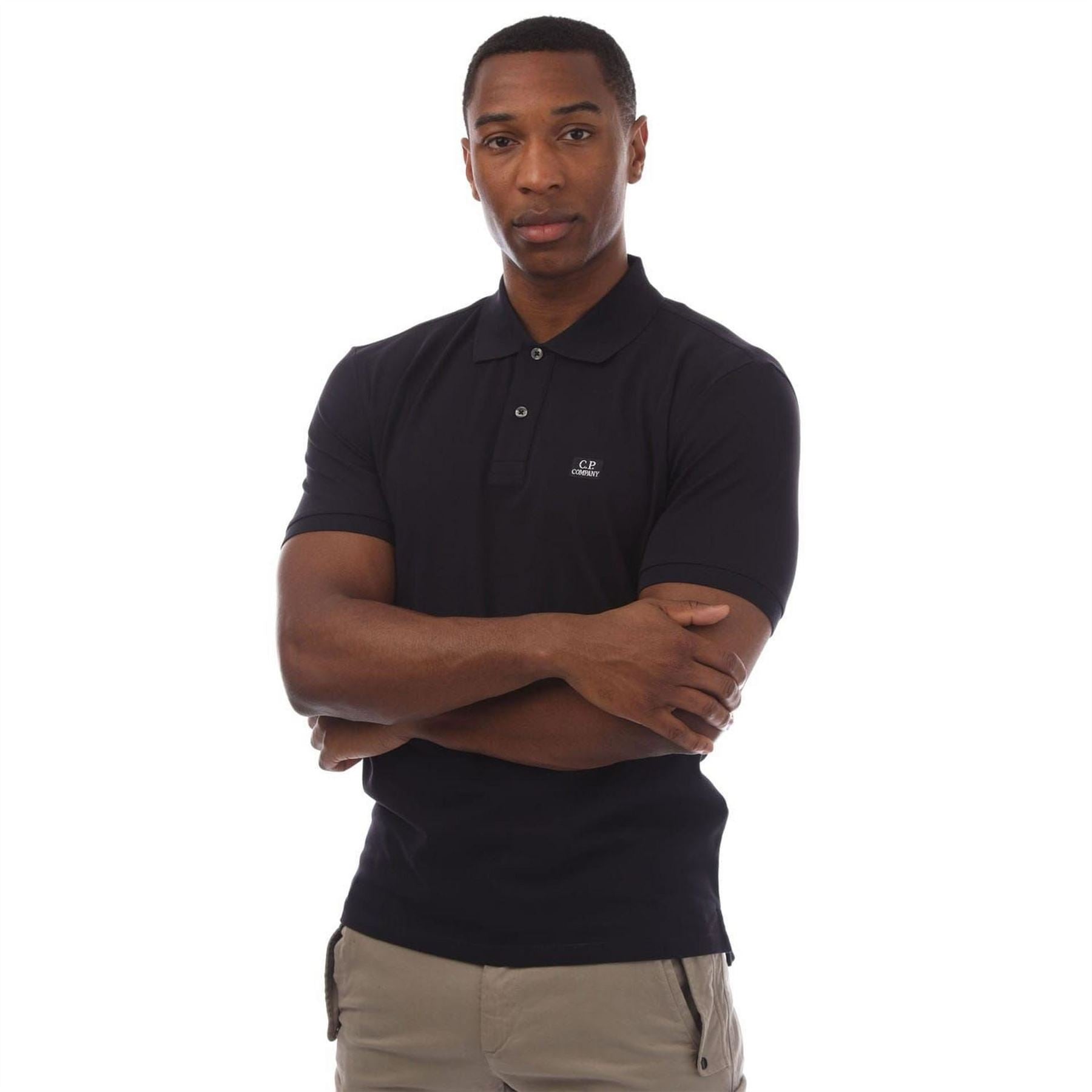 CP Company Piquet Logo Polo Shirt
