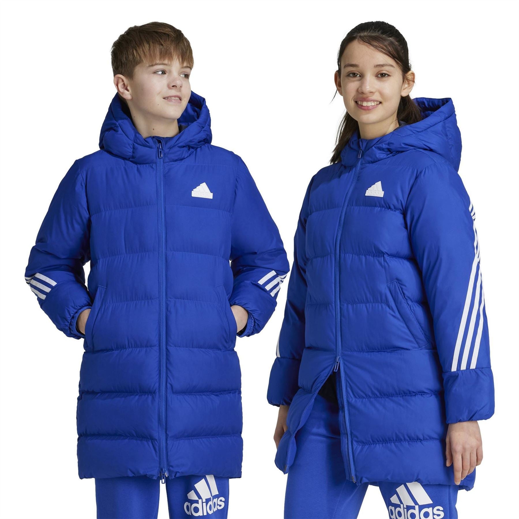 adidas Future Icons Hooded Long Sleeve Puffer Jacket