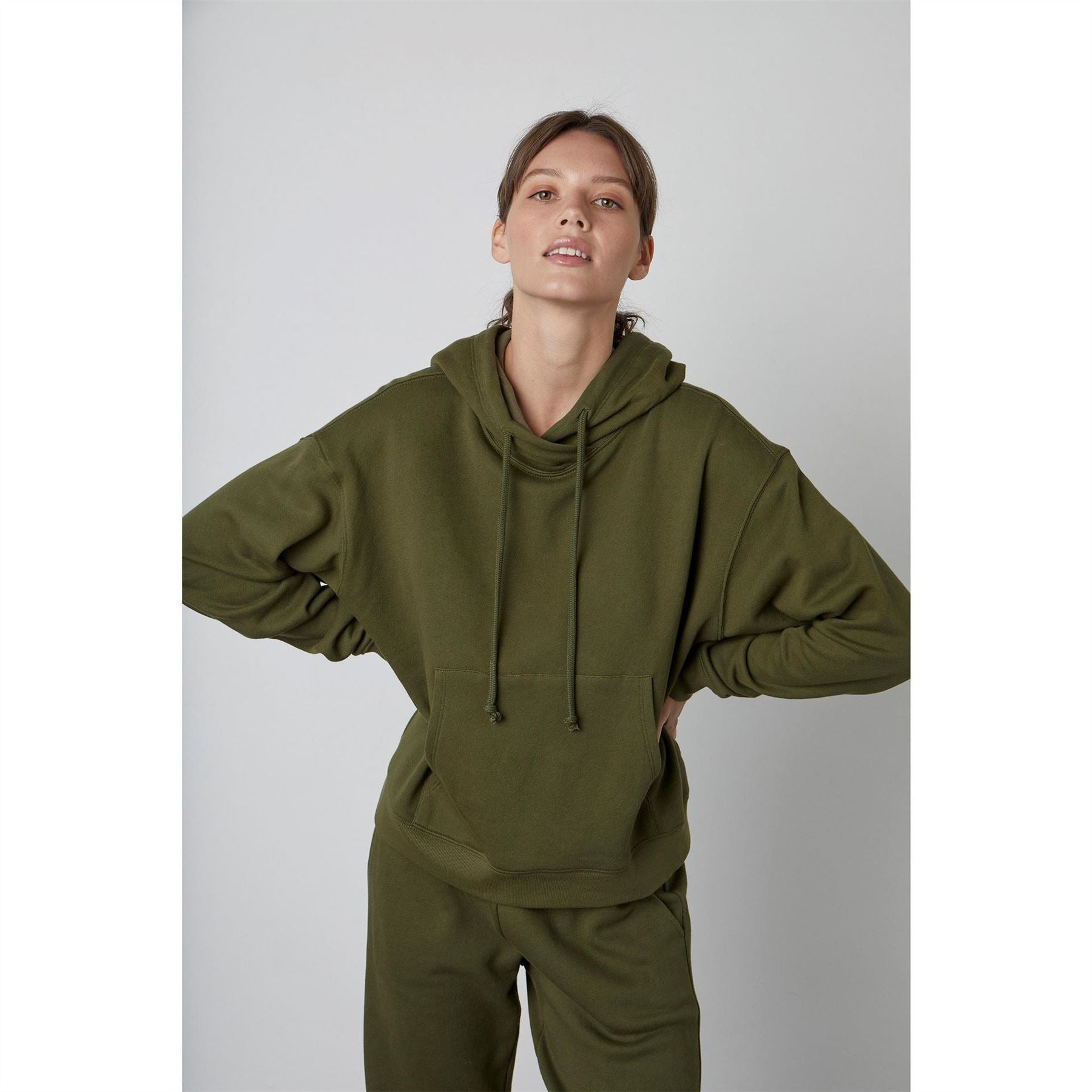 Velvet by Graham and Spencer Corefleece Relaxed Fit Drop Shoulder Sweatshirt
