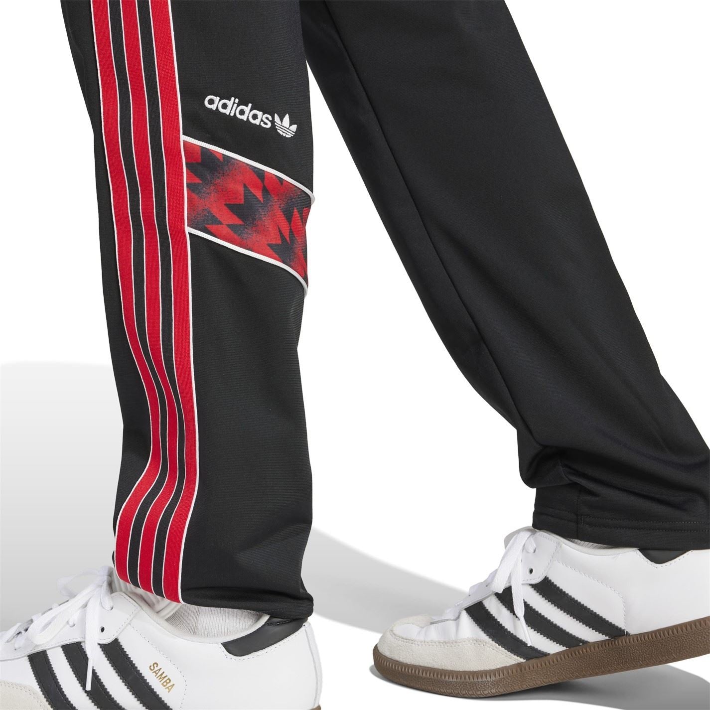 adidas Mufc Solid Patterned Straight Track Pants
