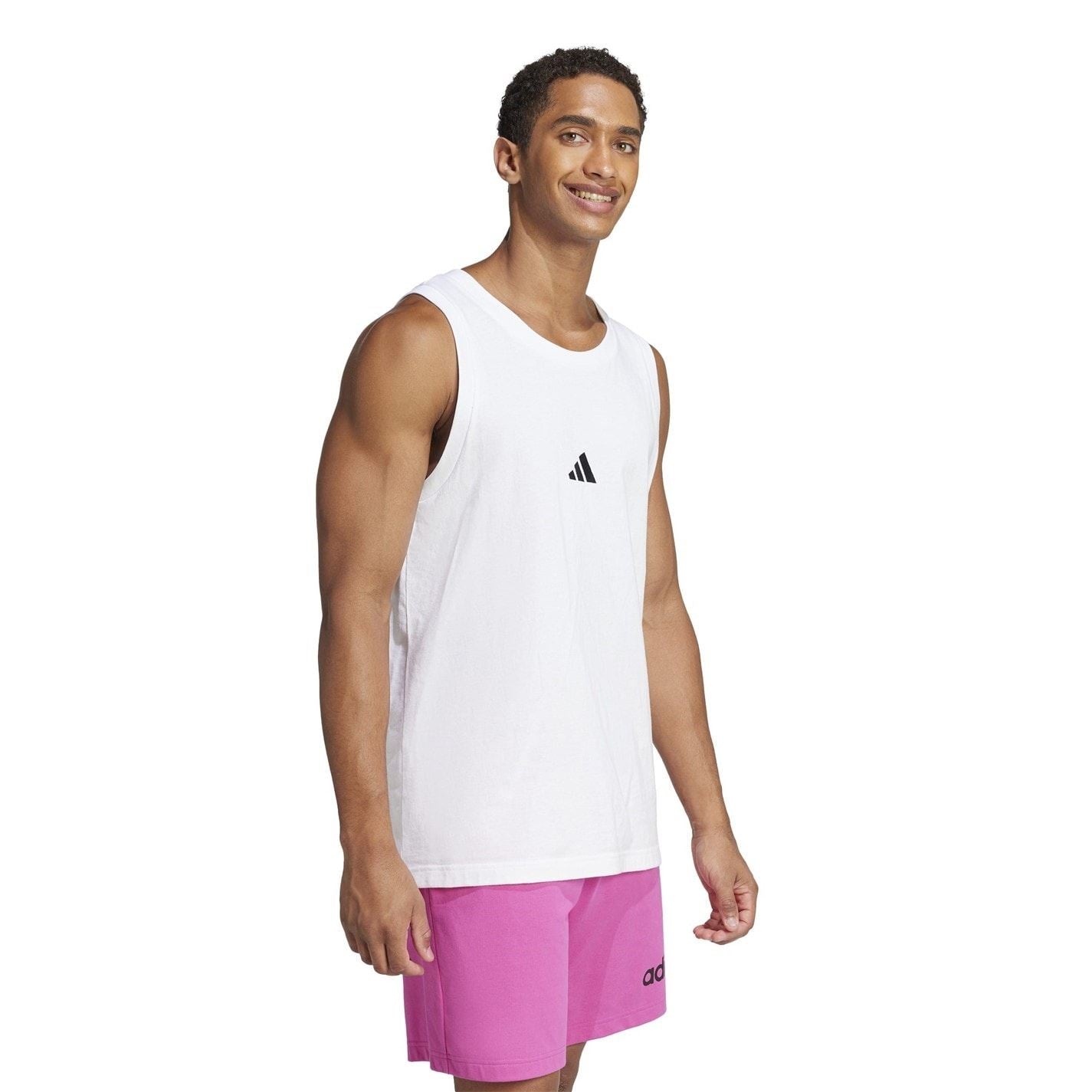 adidas Mens Essentials Small Logo Tank Top
