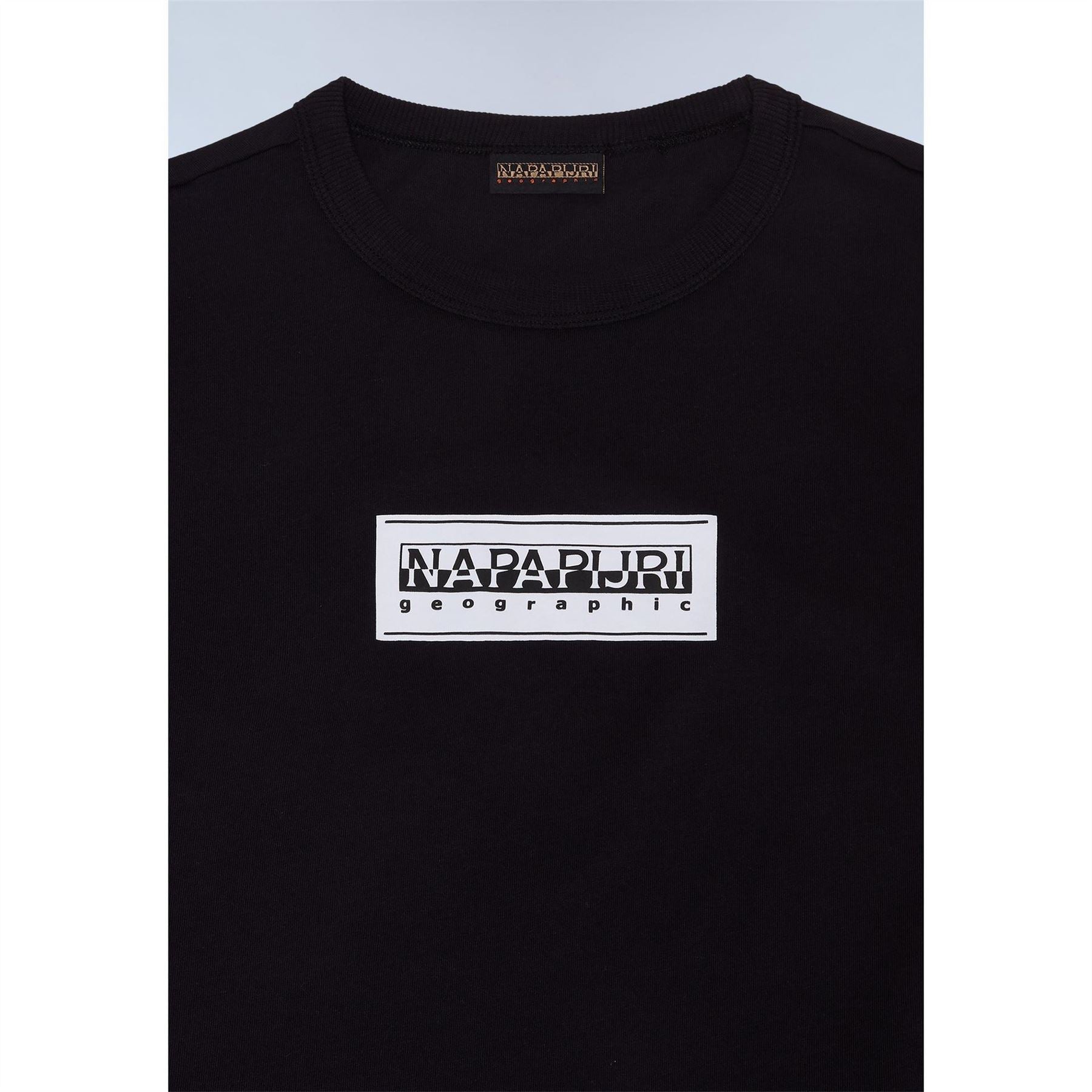 Napapijri Regular Fit Geographic Print Crew Neck Short Sleeve T-Shirt