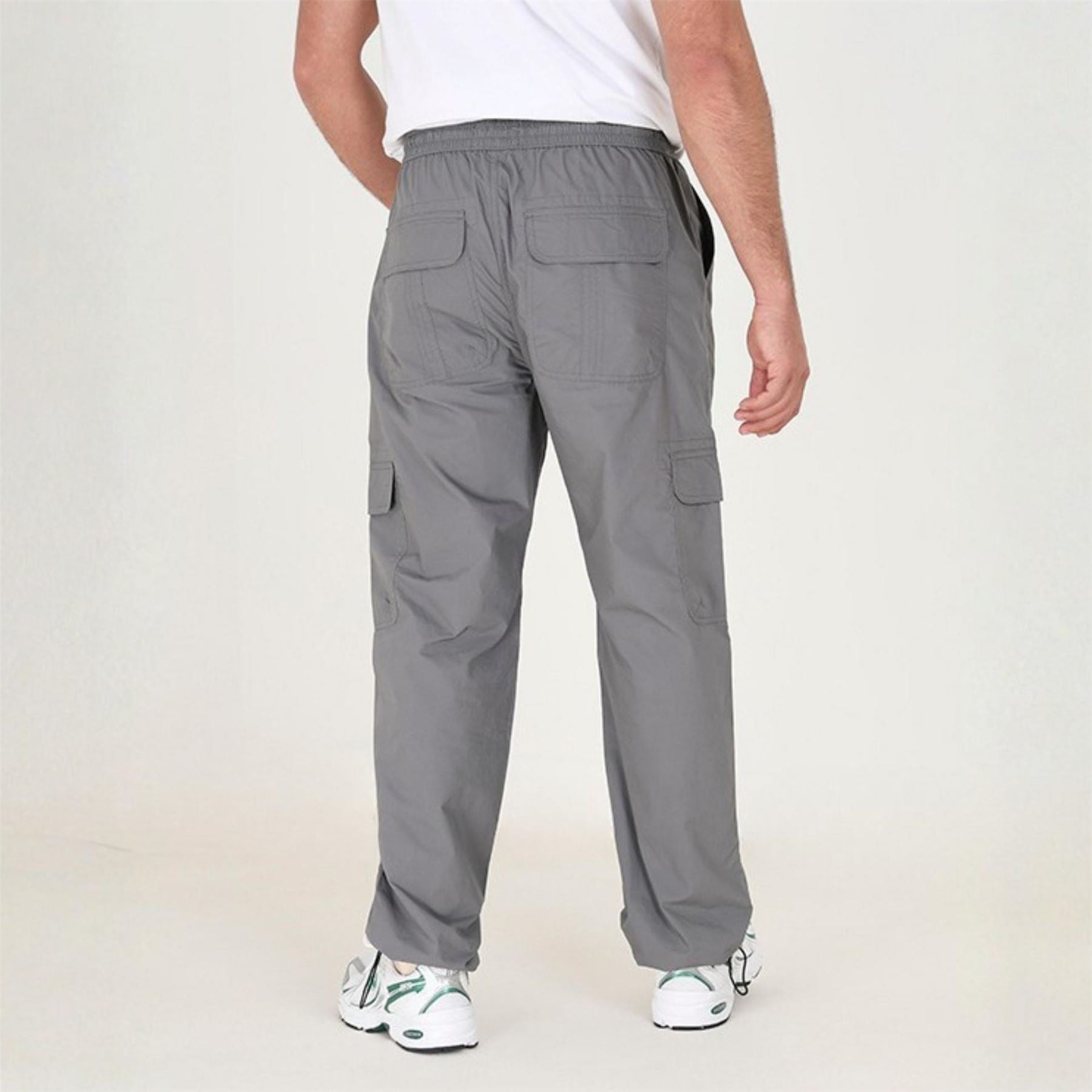 Brave Soul Mens Cotton Poplin Cargo Pant With Adjustable Hem