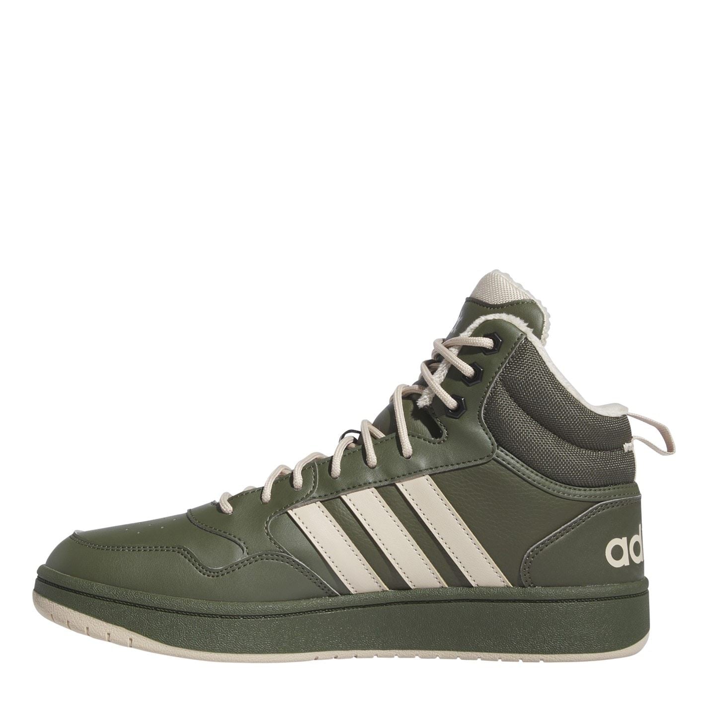 adidas Mens Hoops 3.0 Mid Wtr Basketball Trainers