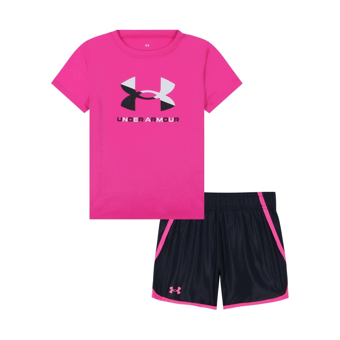 Under Armour Large Genie Crew Neck Short Sleeve T-Shirt and Short Set