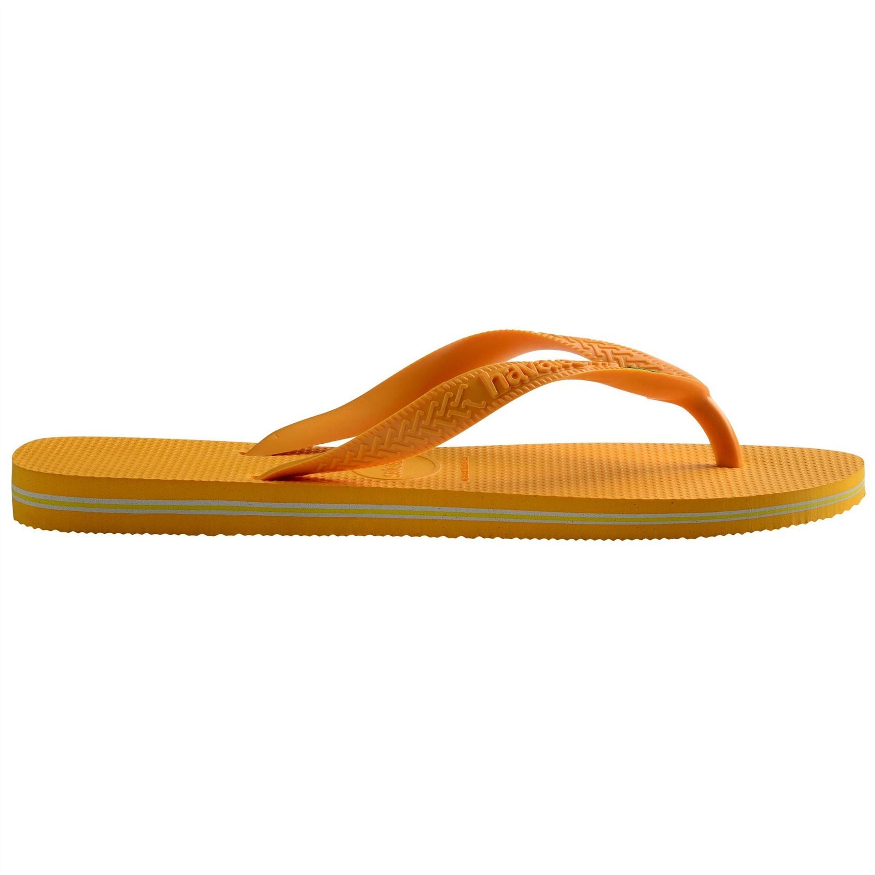 Havaianas Mens Hav. Brasil Pop Yellow 43 44 Flip Flops