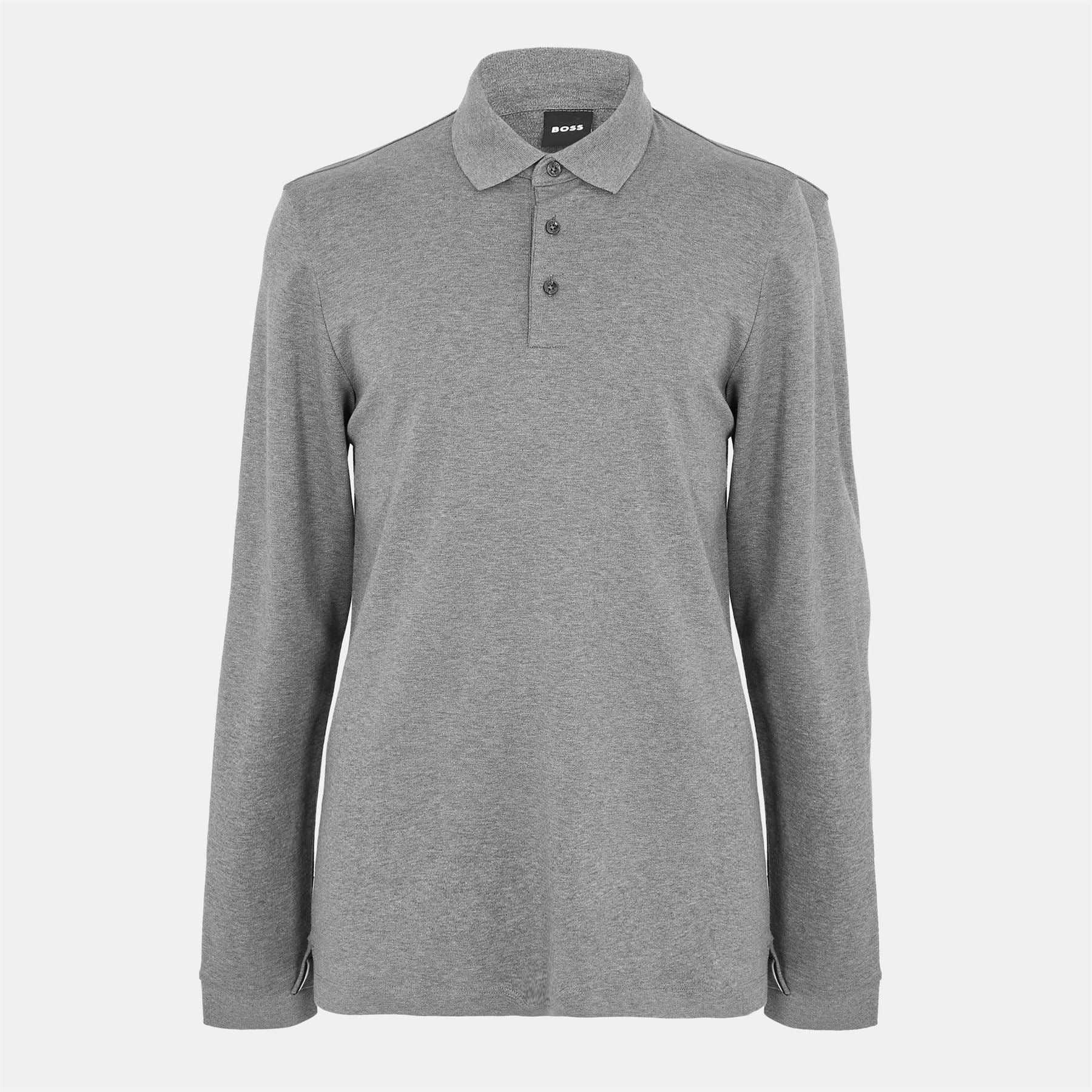 Boss Hbb Pado 30 Long Sleeve Polo Shirt, Iconic Logo Embroidered