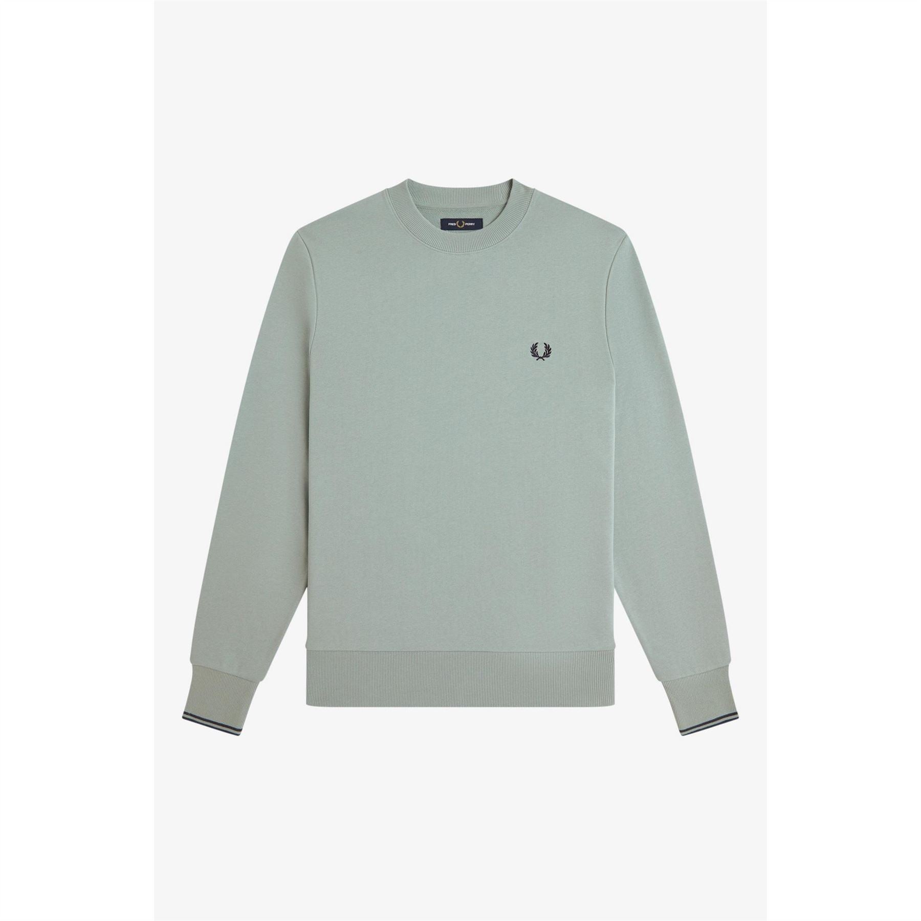 Fred Perry Crew Neck Cotton Sweatshirt