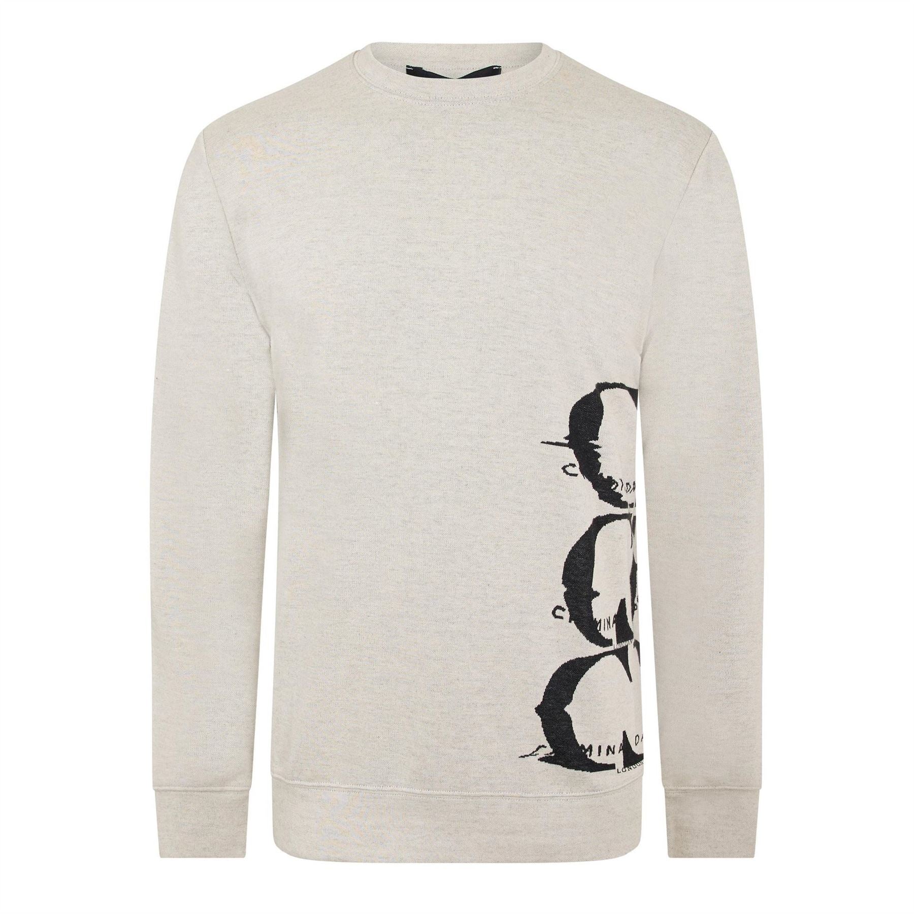 Criminal Damage Liquify Jacqard Knitted Long Sleeve T-Shirt