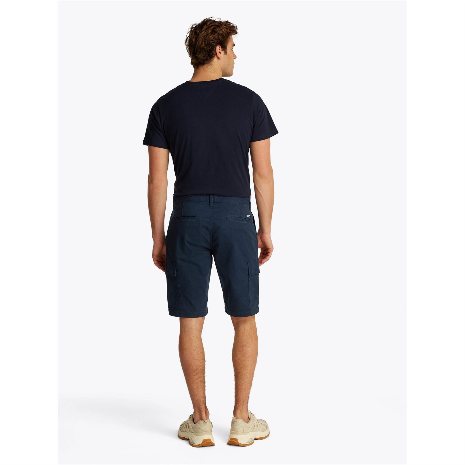 Tommy Jeans Solid Patterned Regular Fit Cargo Shorts