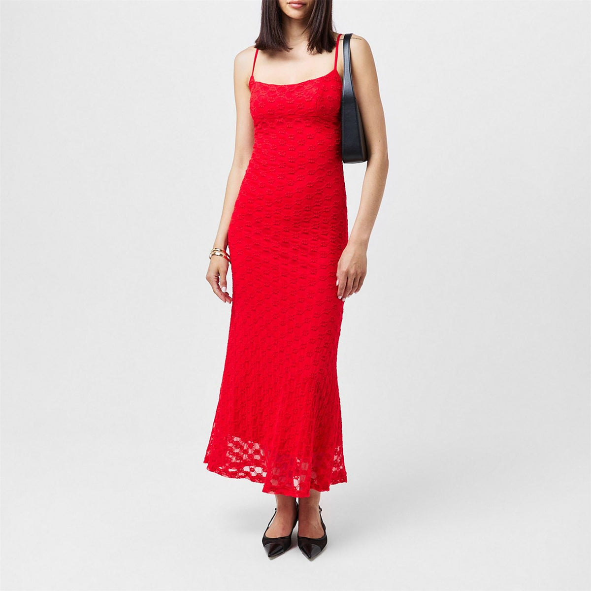 Bardot Mesh Midi Dress
