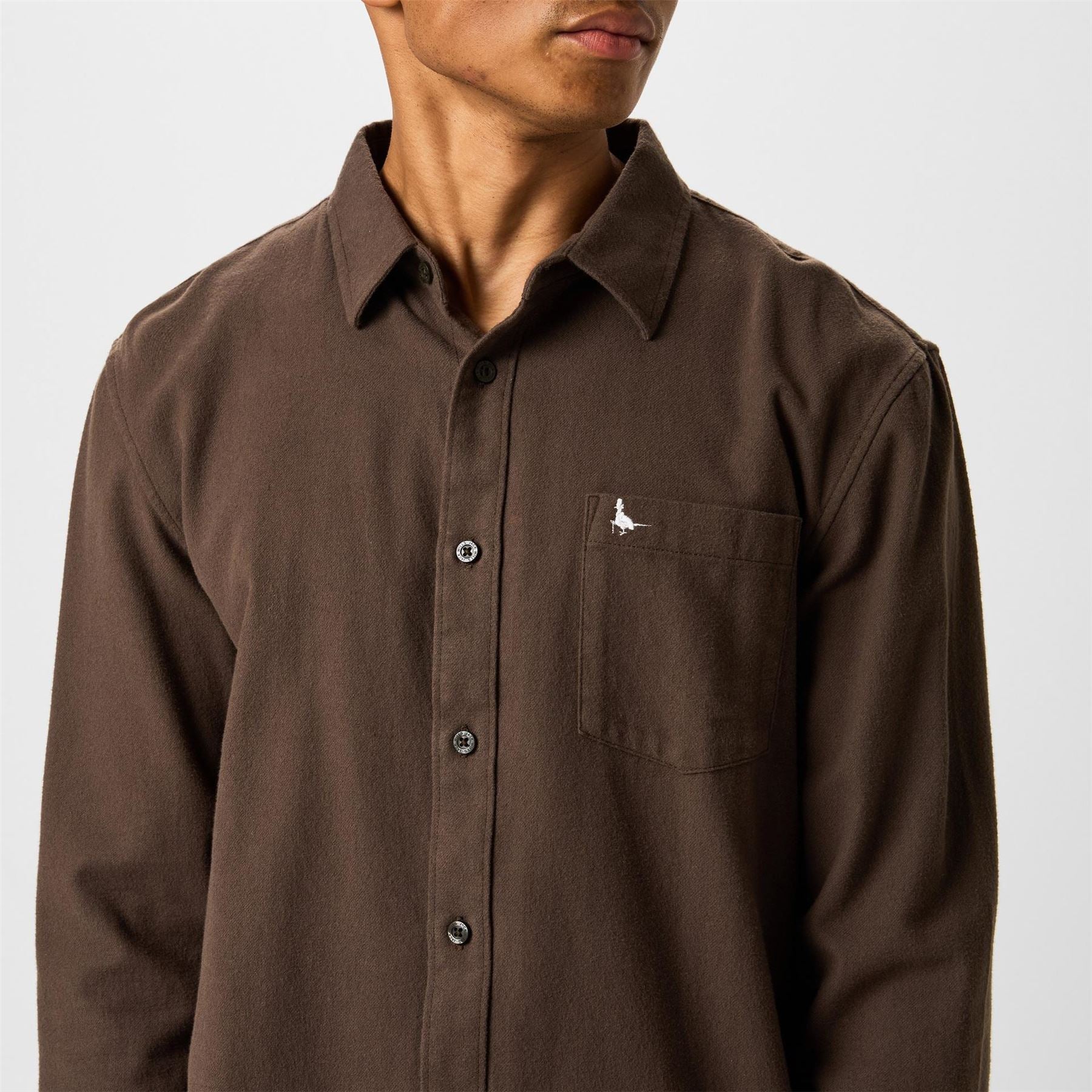 Jack Wills Mens Plain Flannel Shirt
