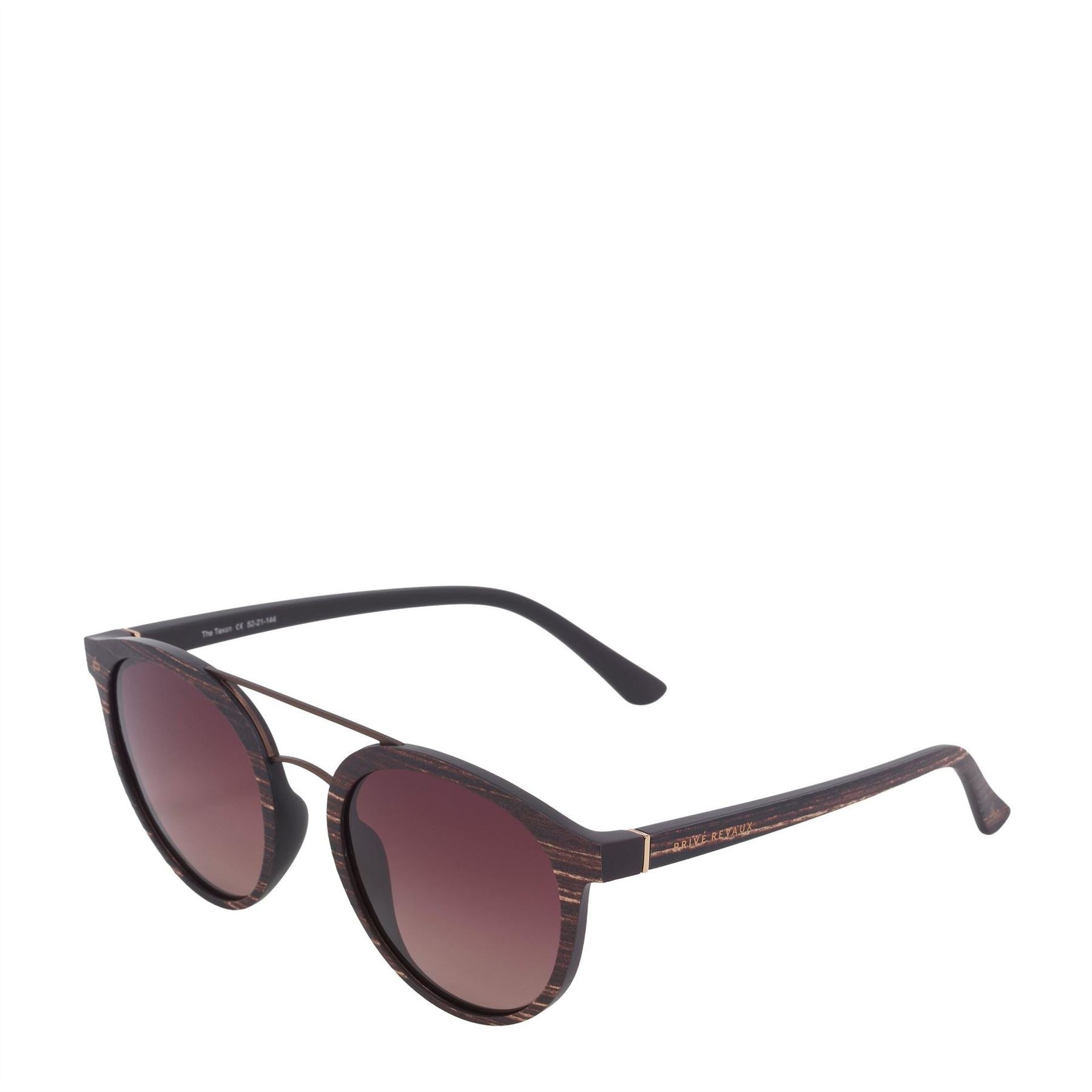 Prive Revaux R The Texan Round Double Bridge Sunglasses