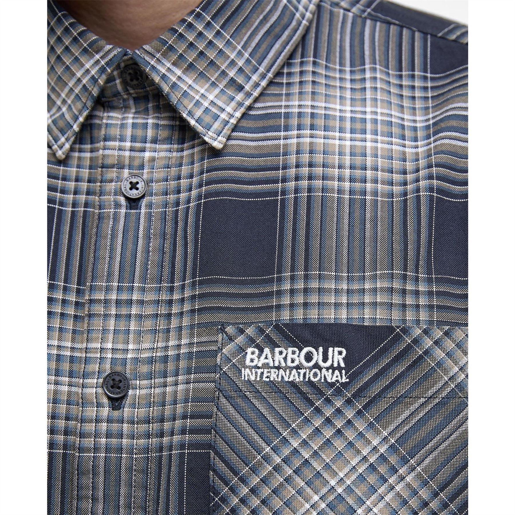 Barbour International Check Long Sleeved Shirt