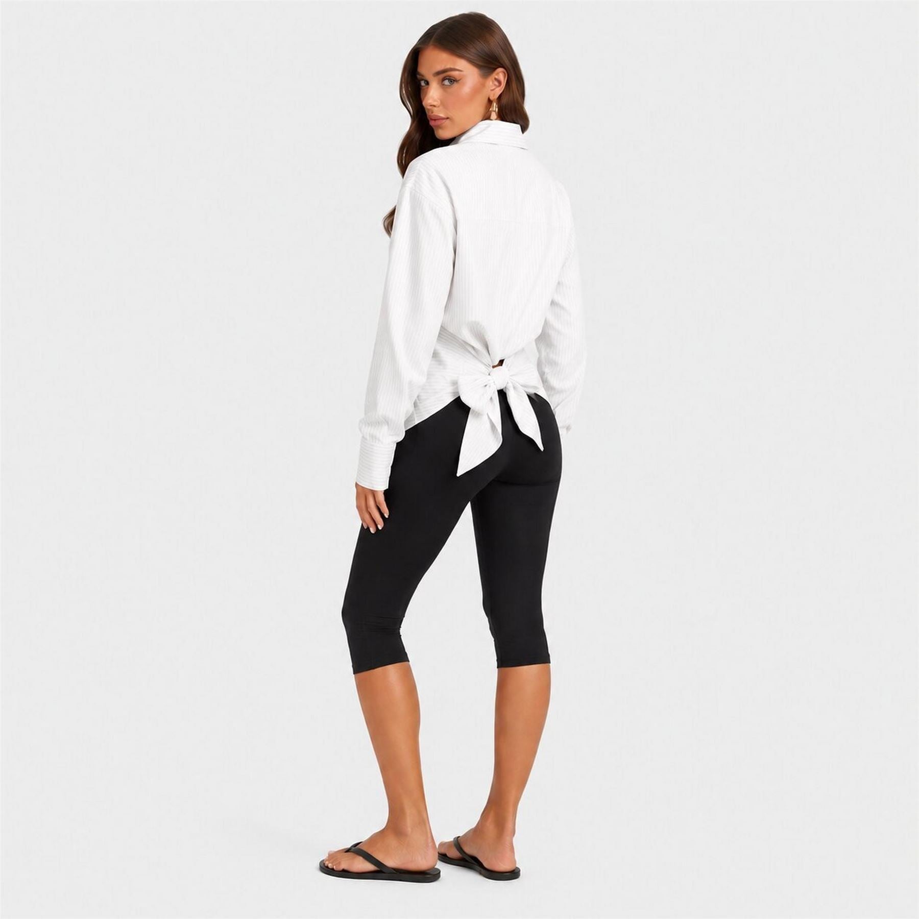 I Saw It First Long Sleeve Pinstripe Blouse