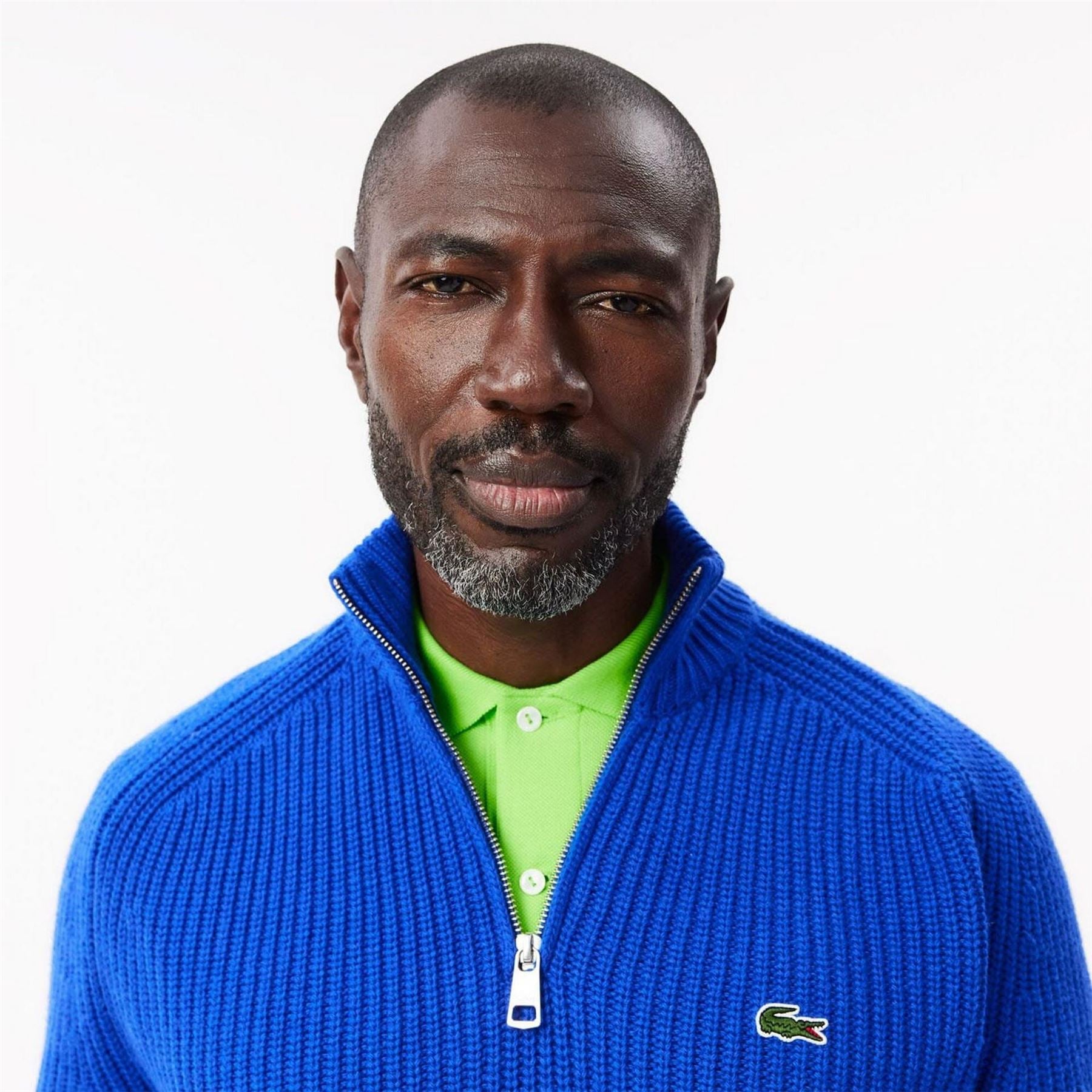 Lacoste High Neck Carded Wool Sweater