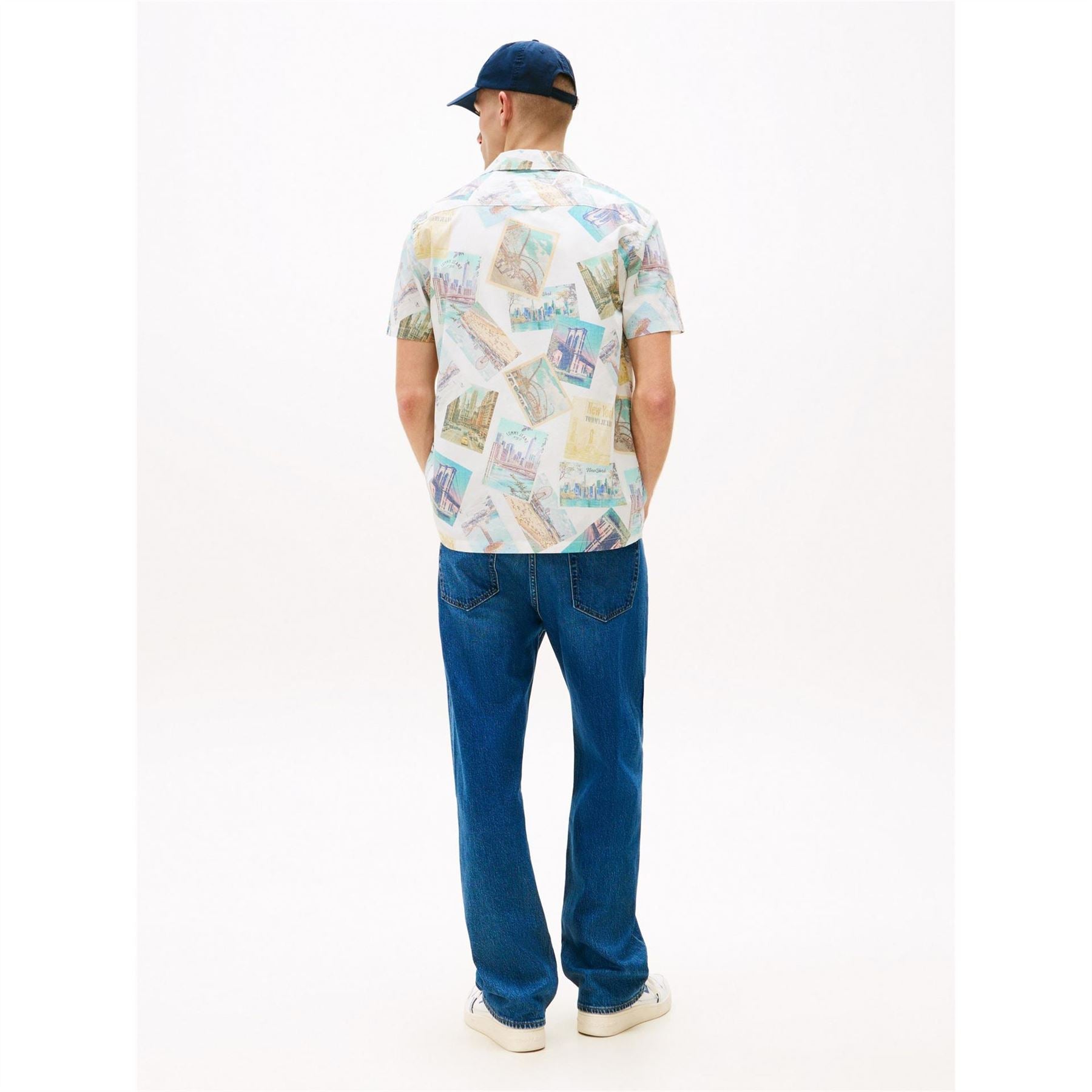 Tommy Jeans All Over Print Camp Patterned Shirt