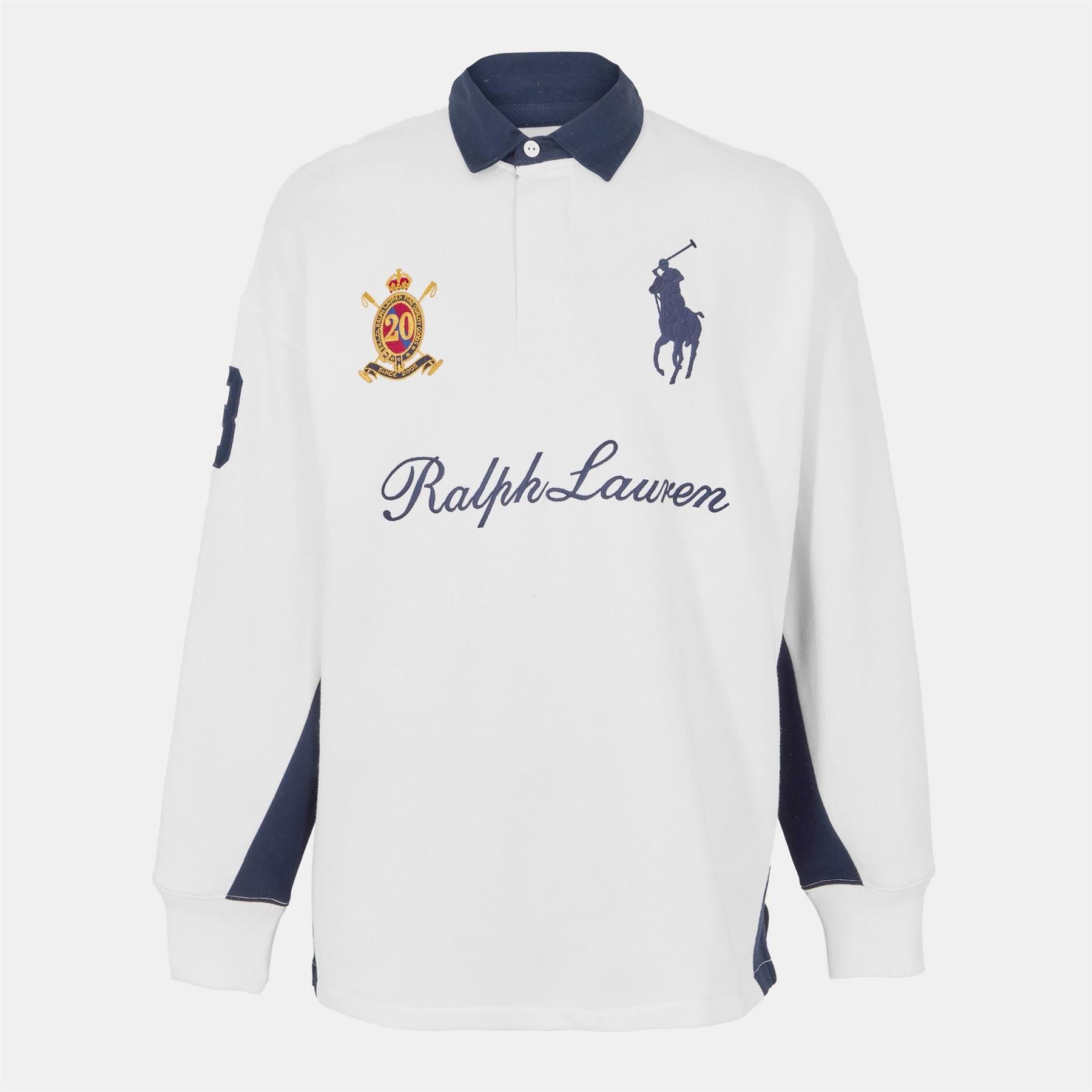 Polo Ralph Lauren Embroidered Collared Neck Long Sleeve Rugby Shirt
