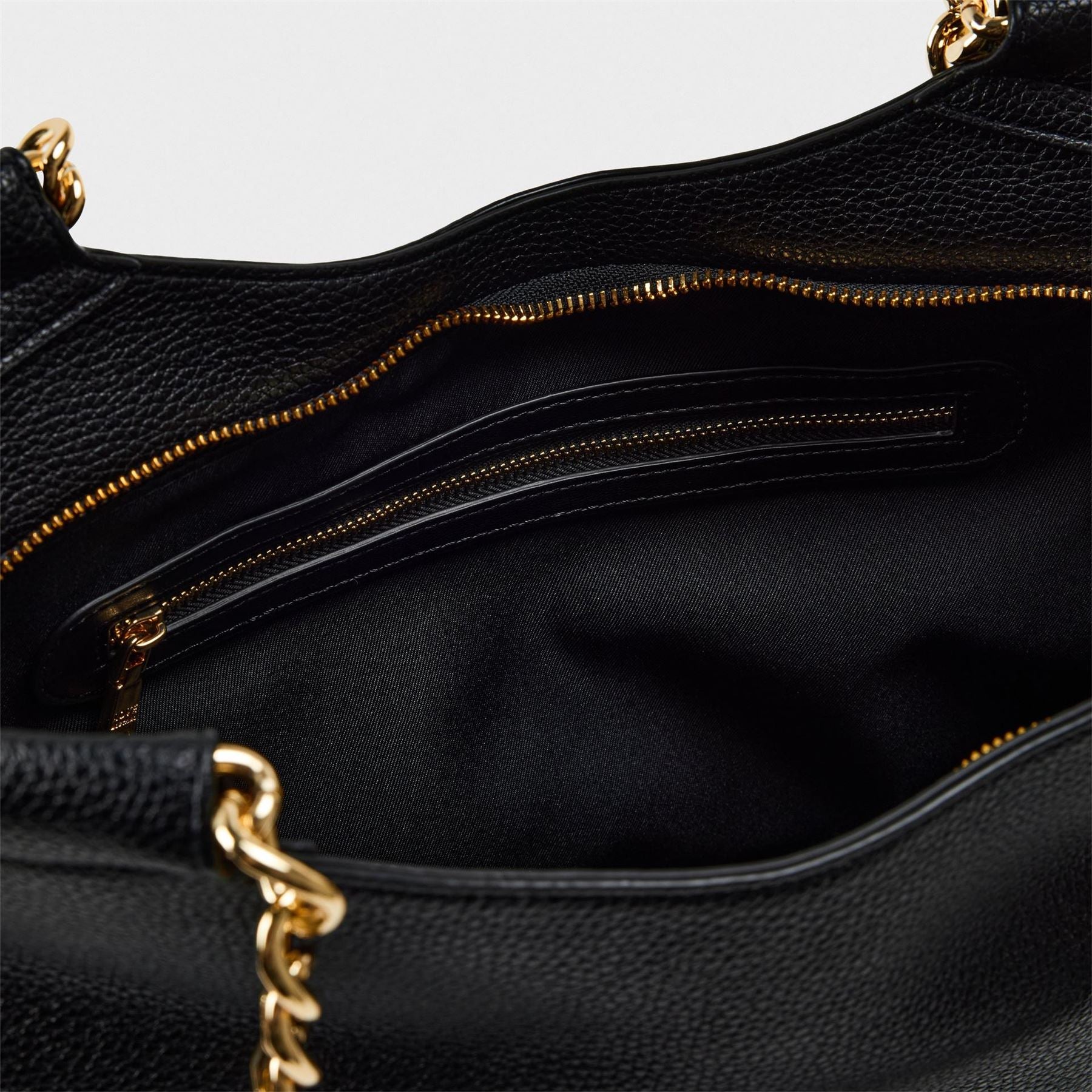 Love Moschino Giant Tote with Chain and Gold Tone Hardware