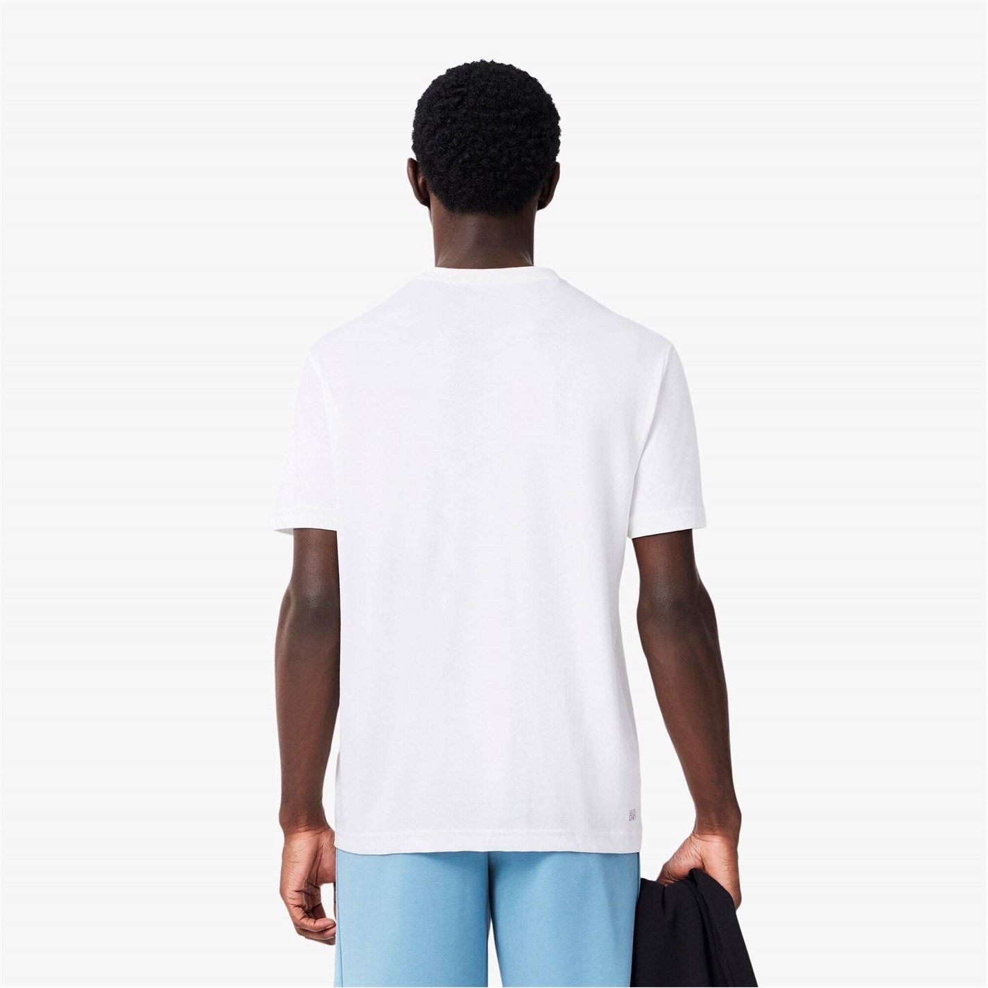 Lacoste Logo Moisture Wicking Short Sleeve Performance T-Shirt