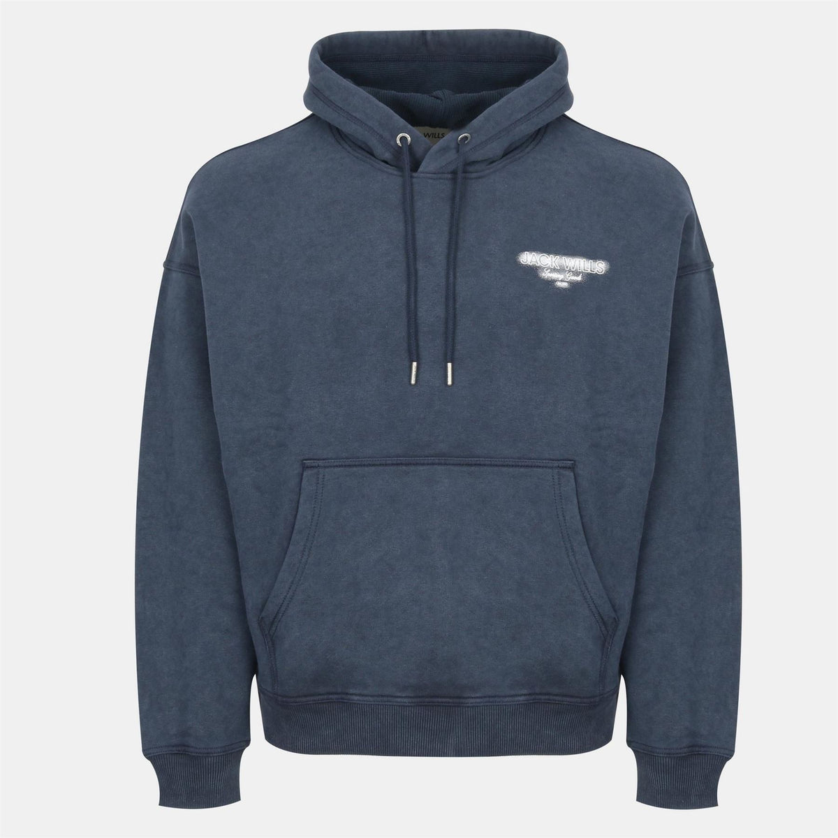 Jack Wills Script Cotton Long Sleeve Oversized Fit Hoodie