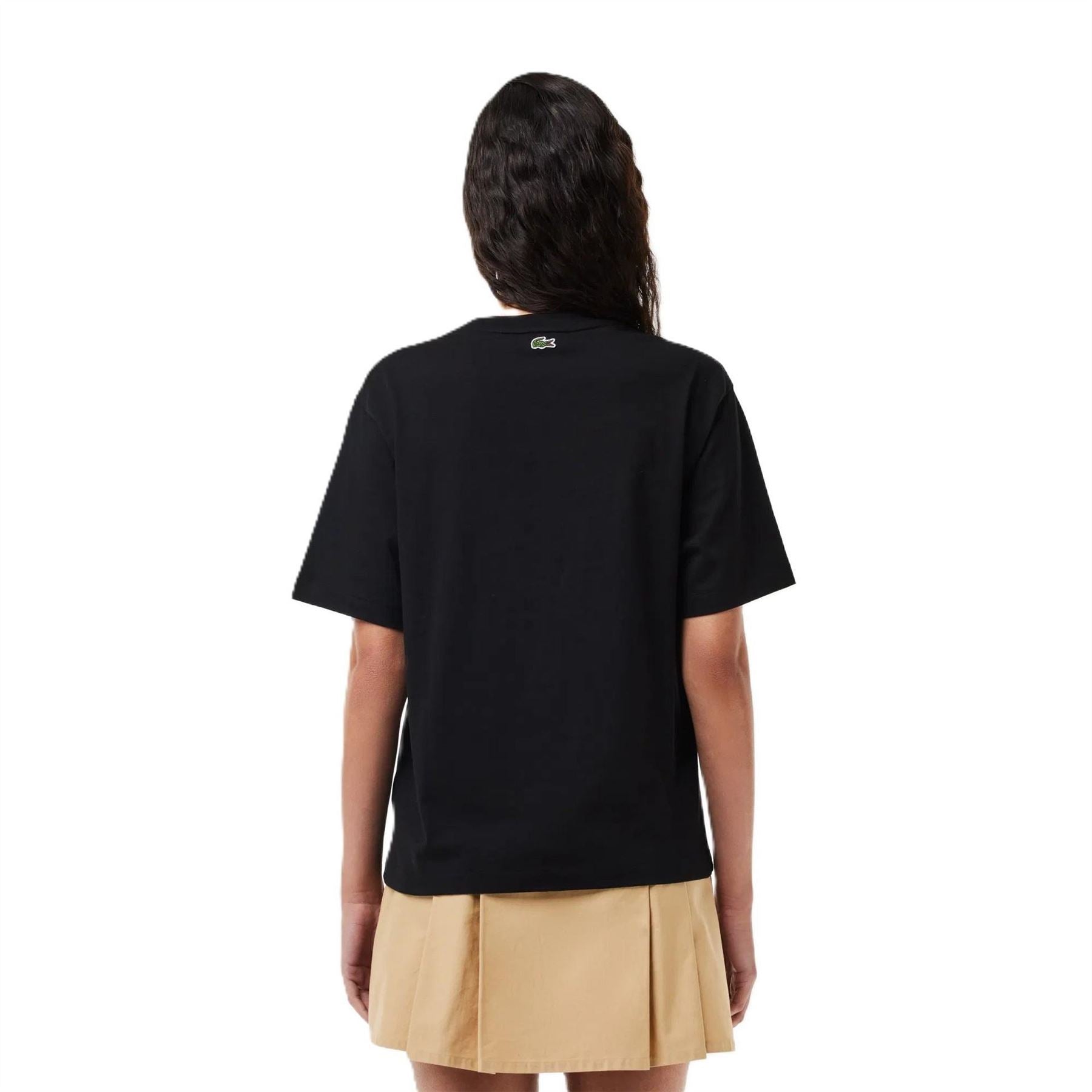 Lacoste Lettering Crew Neck Regular Fit T-Shirt