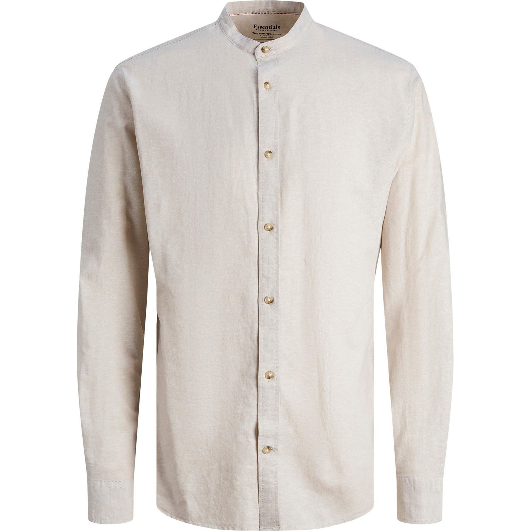Jack and Jones Long Sleeve Buttoned Linen Shirt