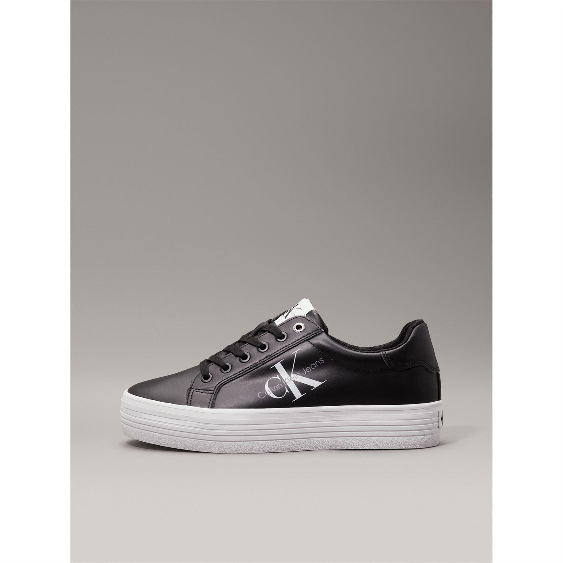 Calvin Klein Jeans Vulc Flatform Lace Up Low Top Trainers