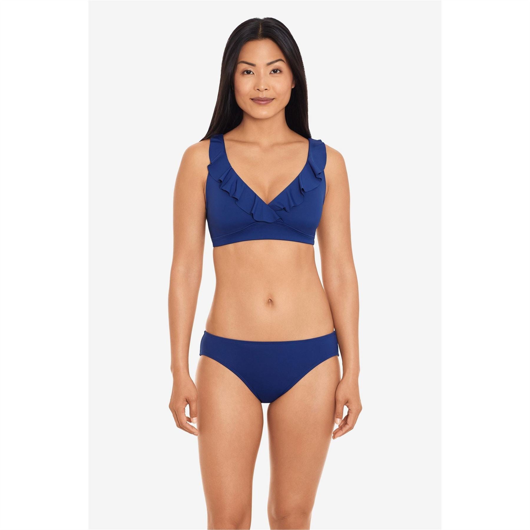 Lauren by Ralph Lauren Trim V Neck Bikini Top