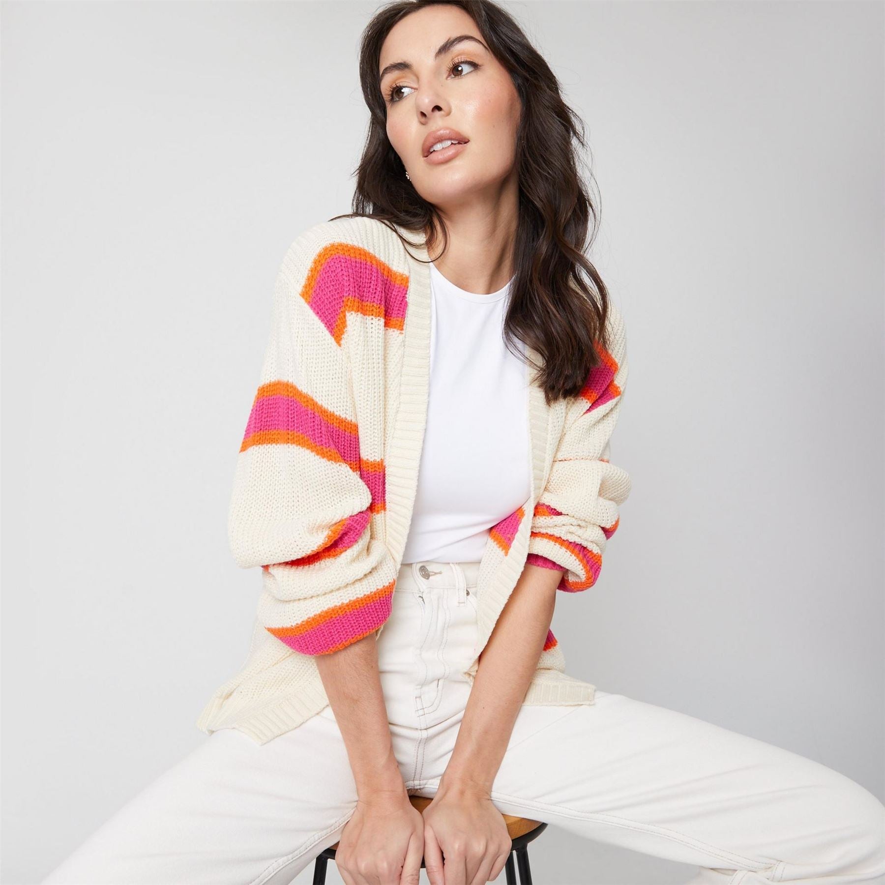 Be You Stripe Relaxed Fit Sweater
