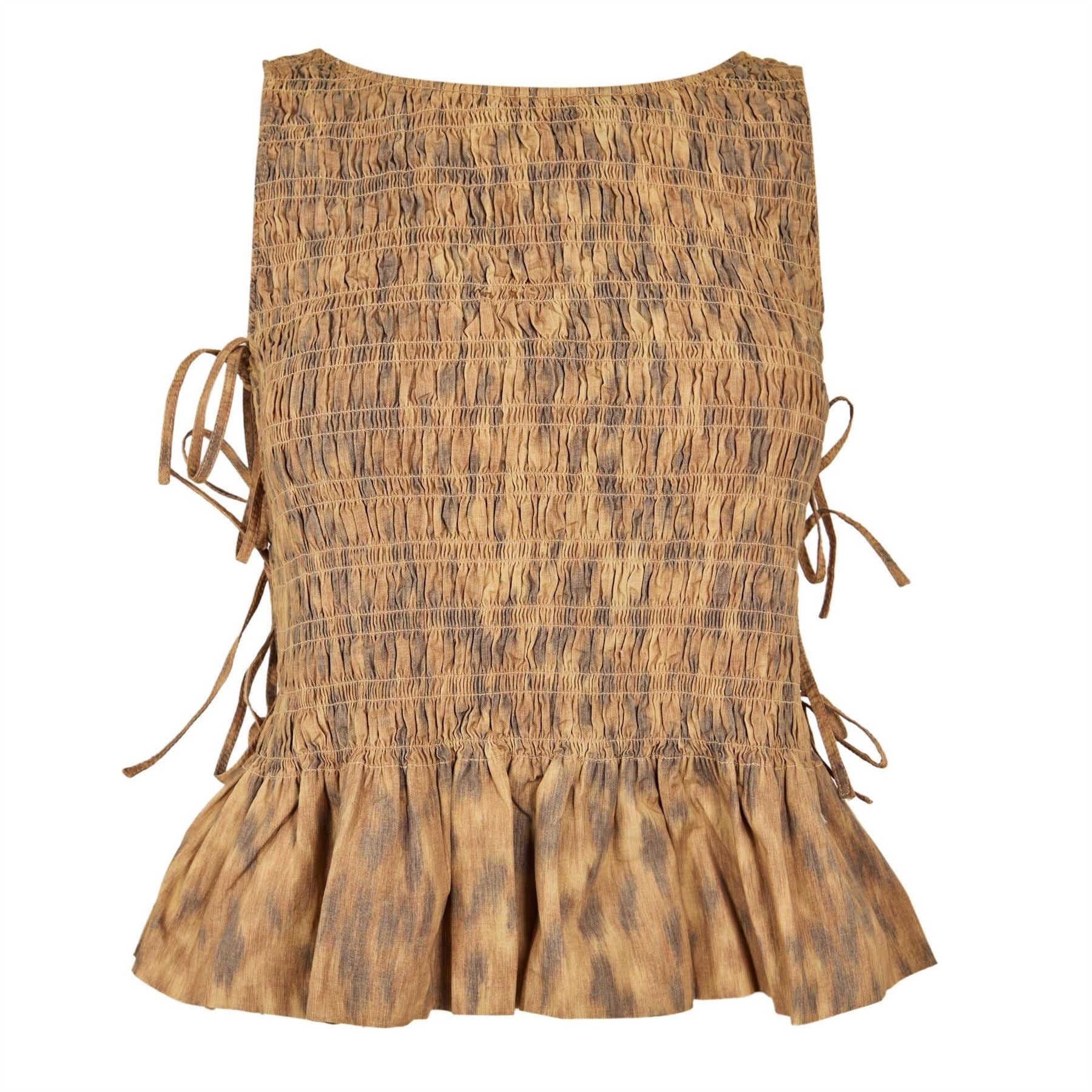 Ganni Patterned Short Sleeve Shirt