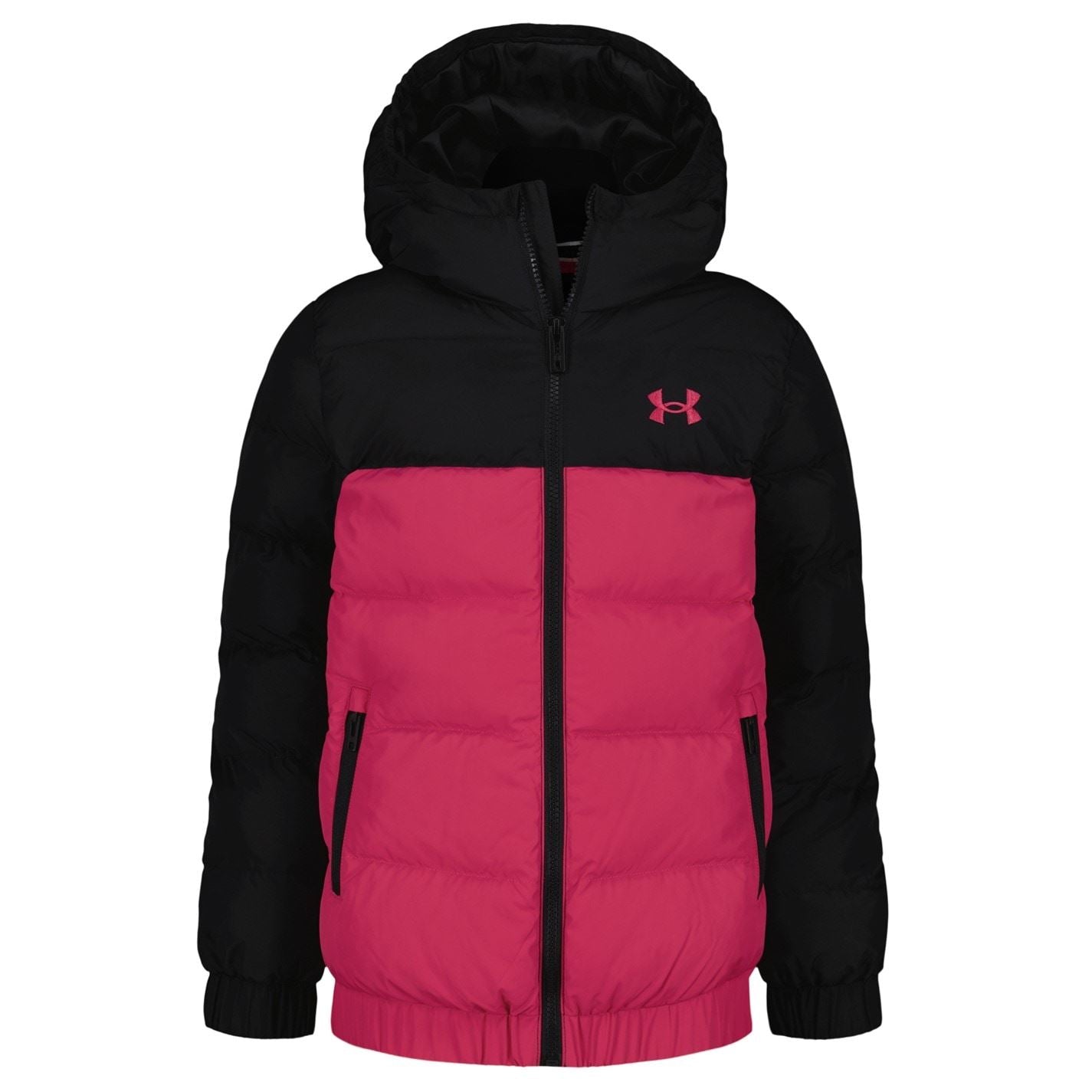 Under Armour Prime Hooded Ribbed Cuff Color Block Puffer Jacket