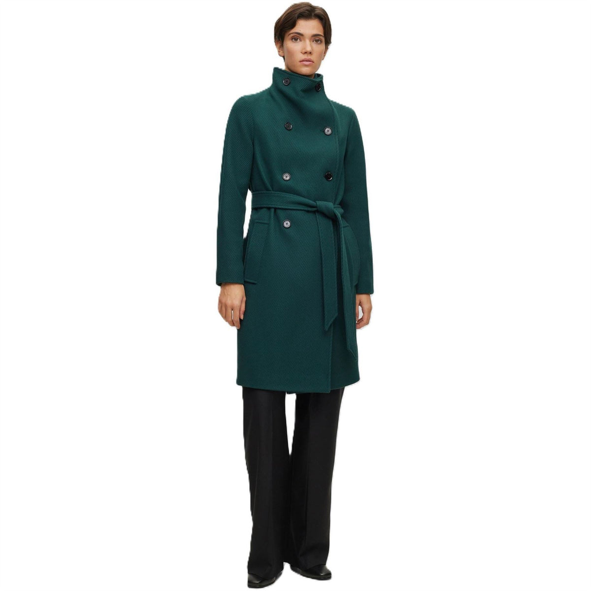 Boss Cedandy1 Solid Patterned Over Coat