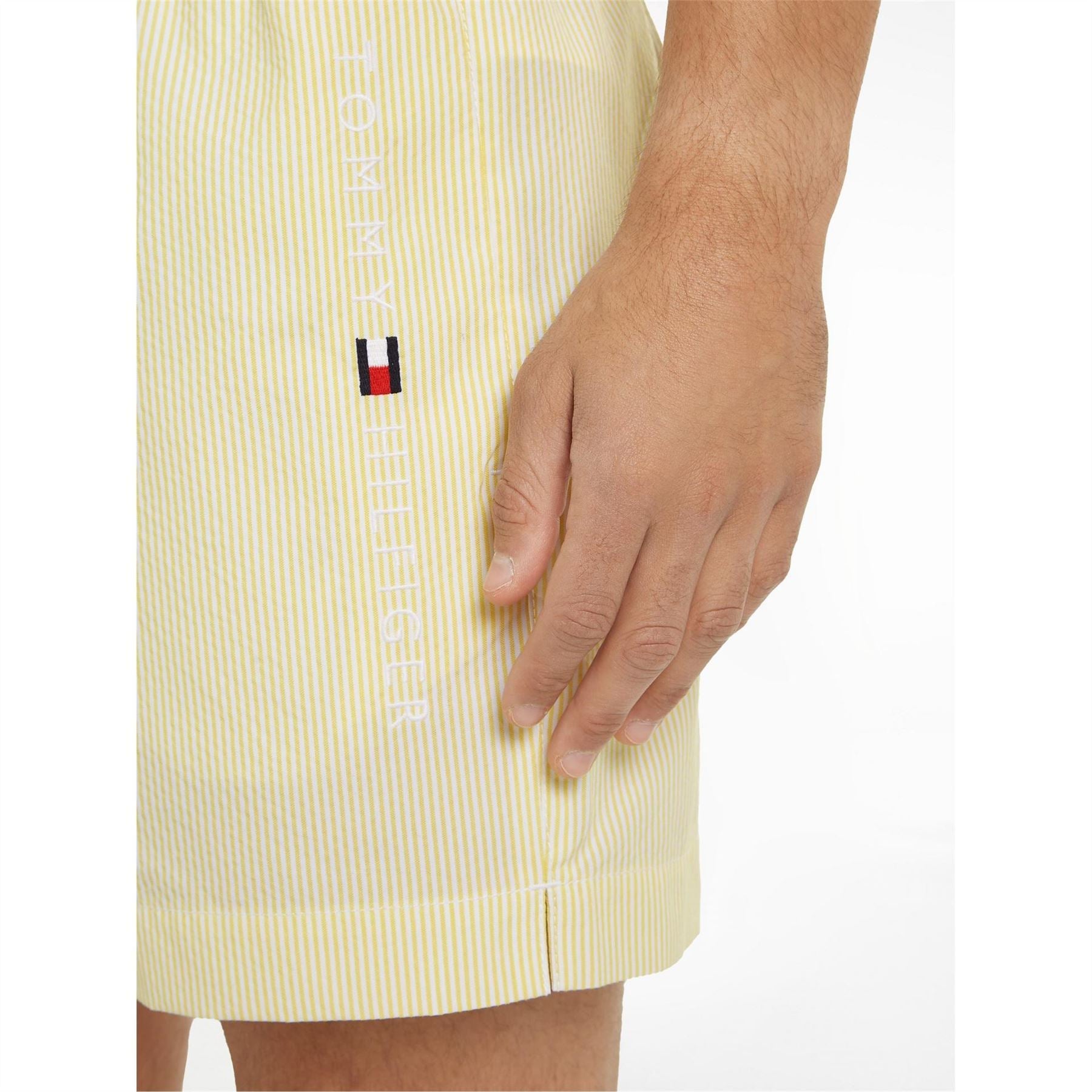 Tommy Hilfiger Ithaca Stripe Medium Length Drawstring Swim Shorts