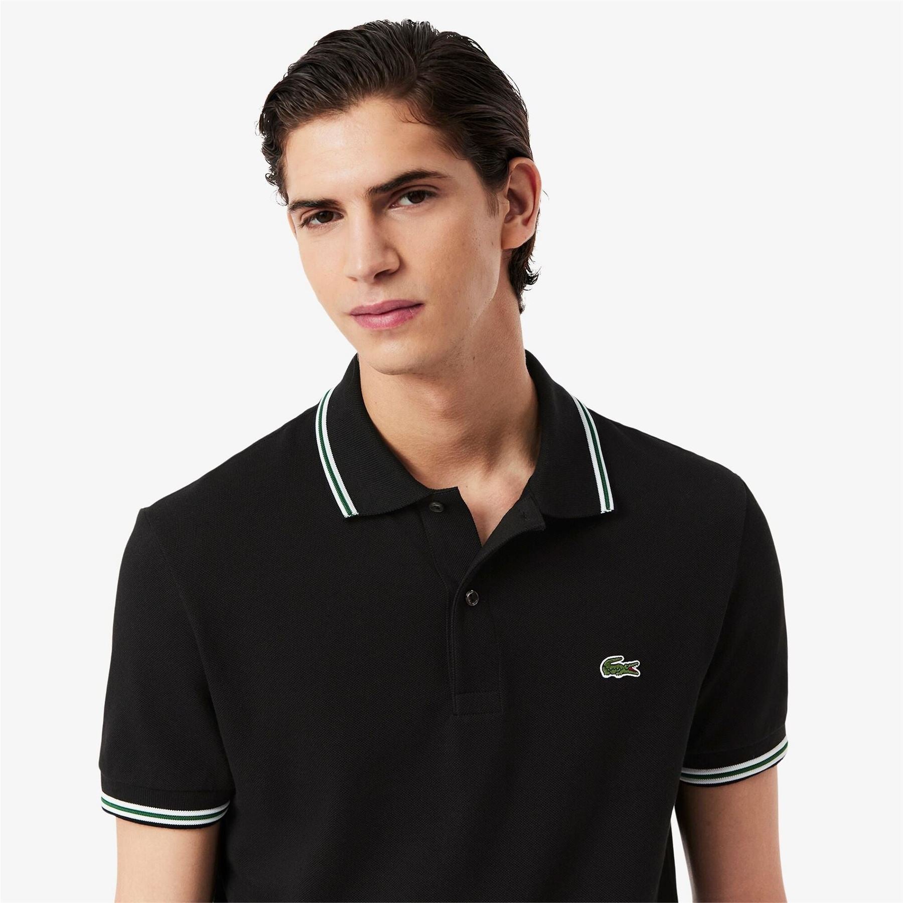 Lacoste Regular Fit Crocodile Print Polo