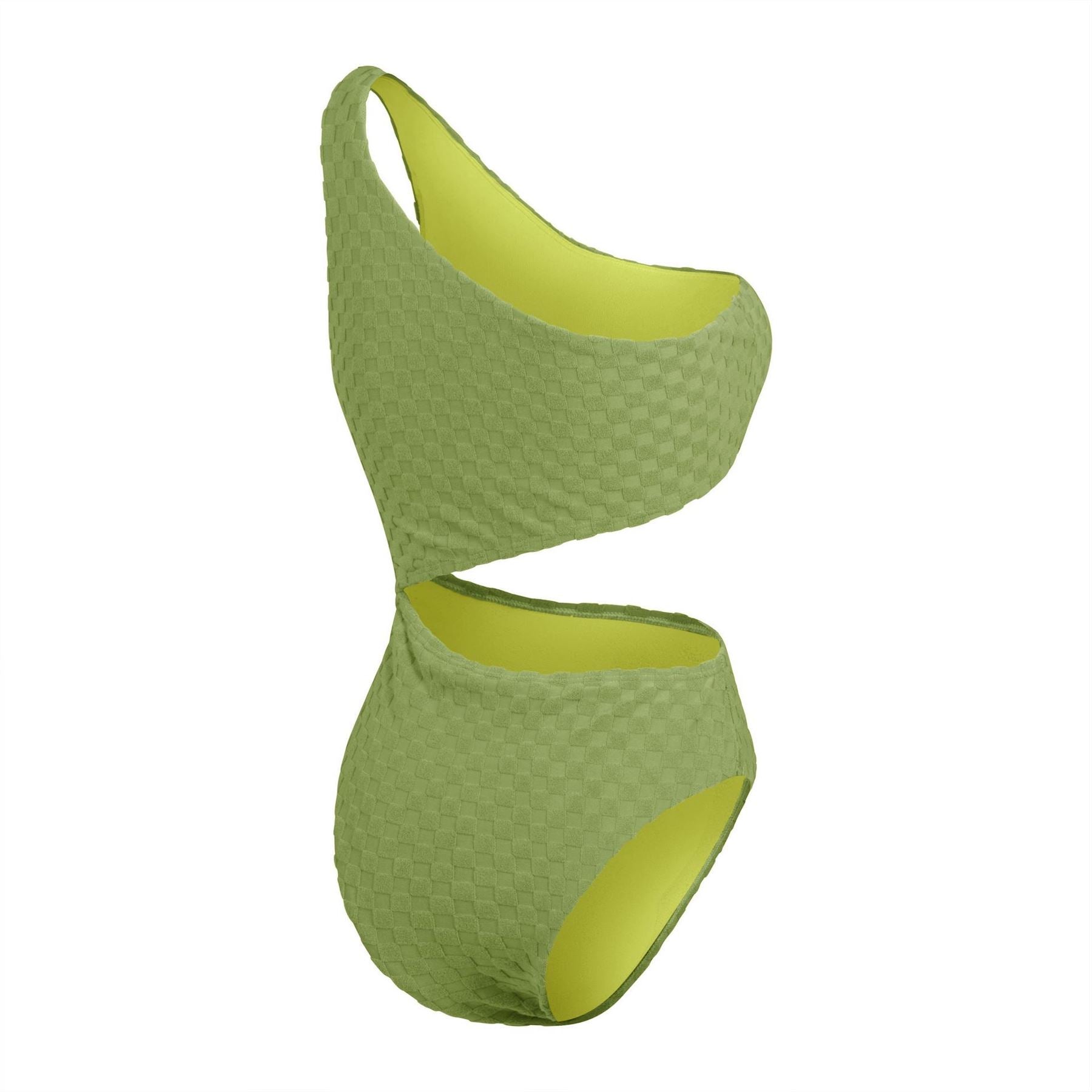 Speedo Ty C Out Textured Checkerboard Swimsuit