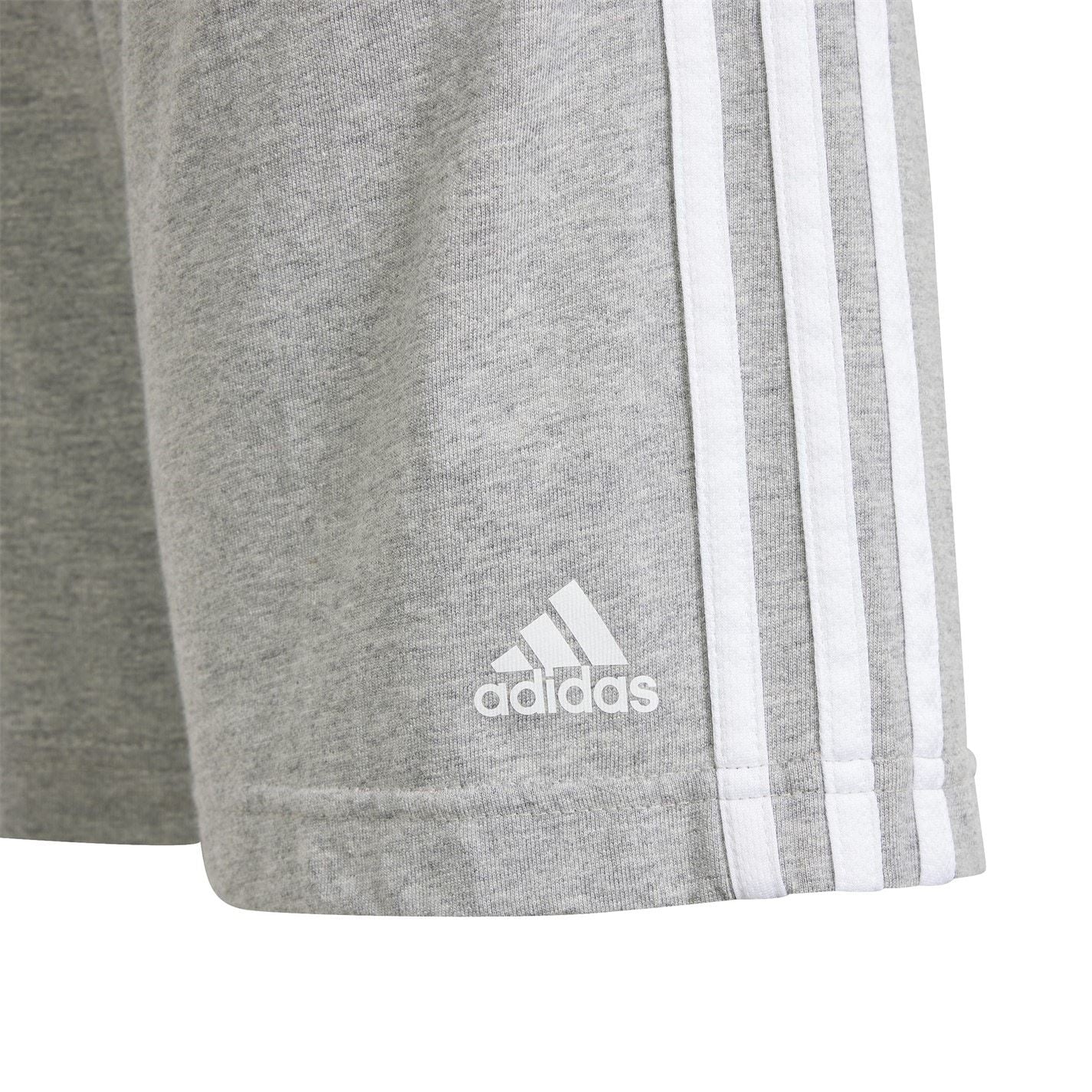 adidas Essentials 3 Stripe Jersey Short Juniors