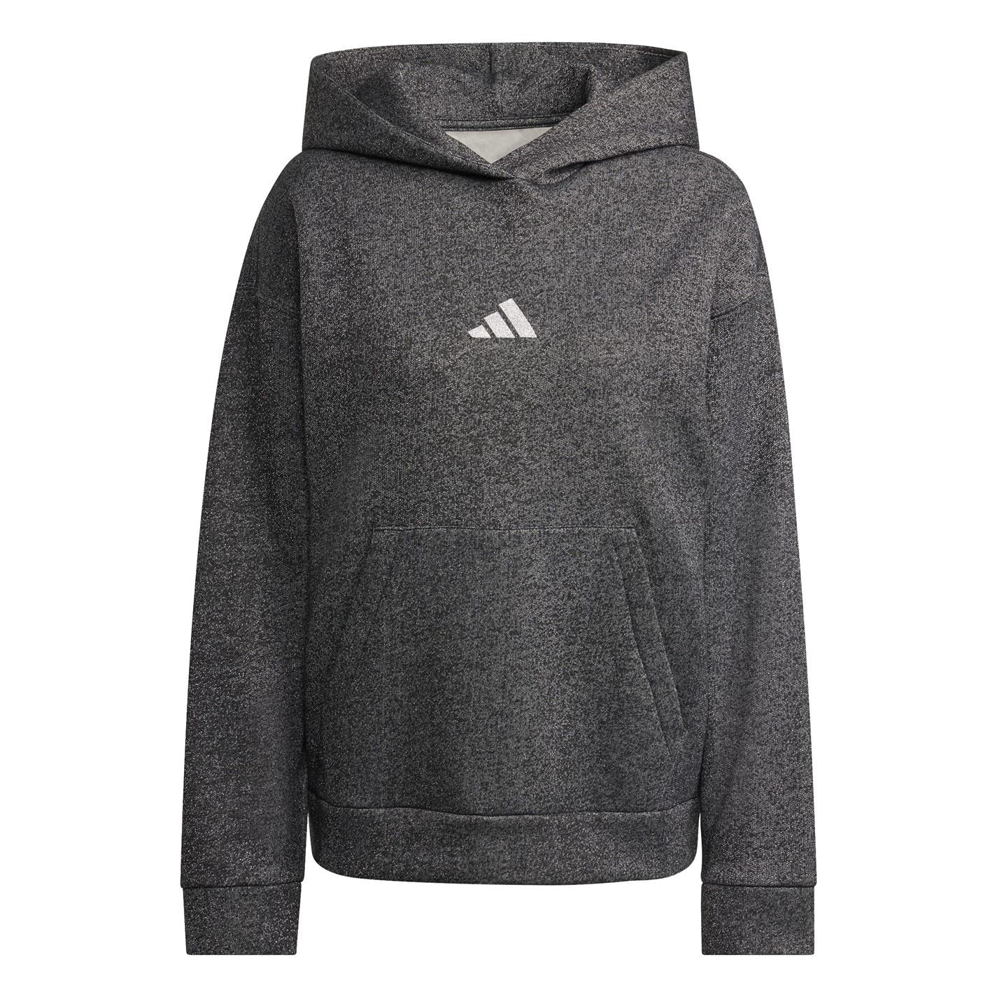 adidas Glitter Hooded Neck Long Sleeve Sweatshirt