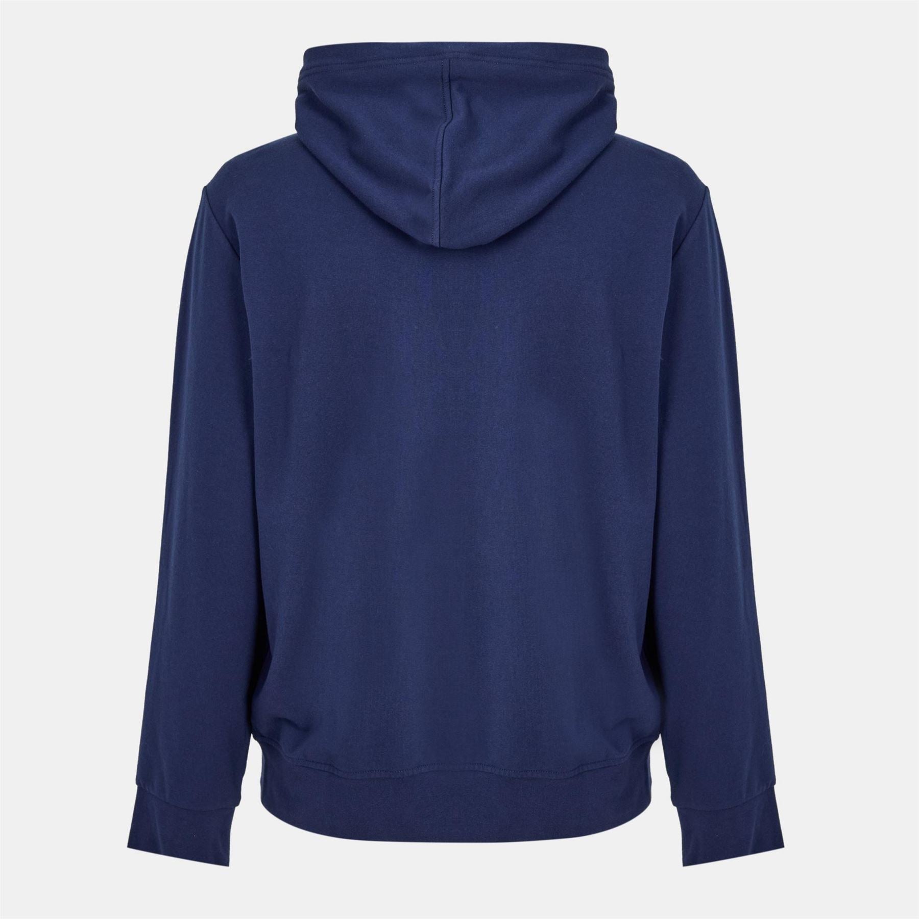 Polo Ralph Lauren Solid Patterned Hooded Neck Ribbed Cuff Sweat Jacket