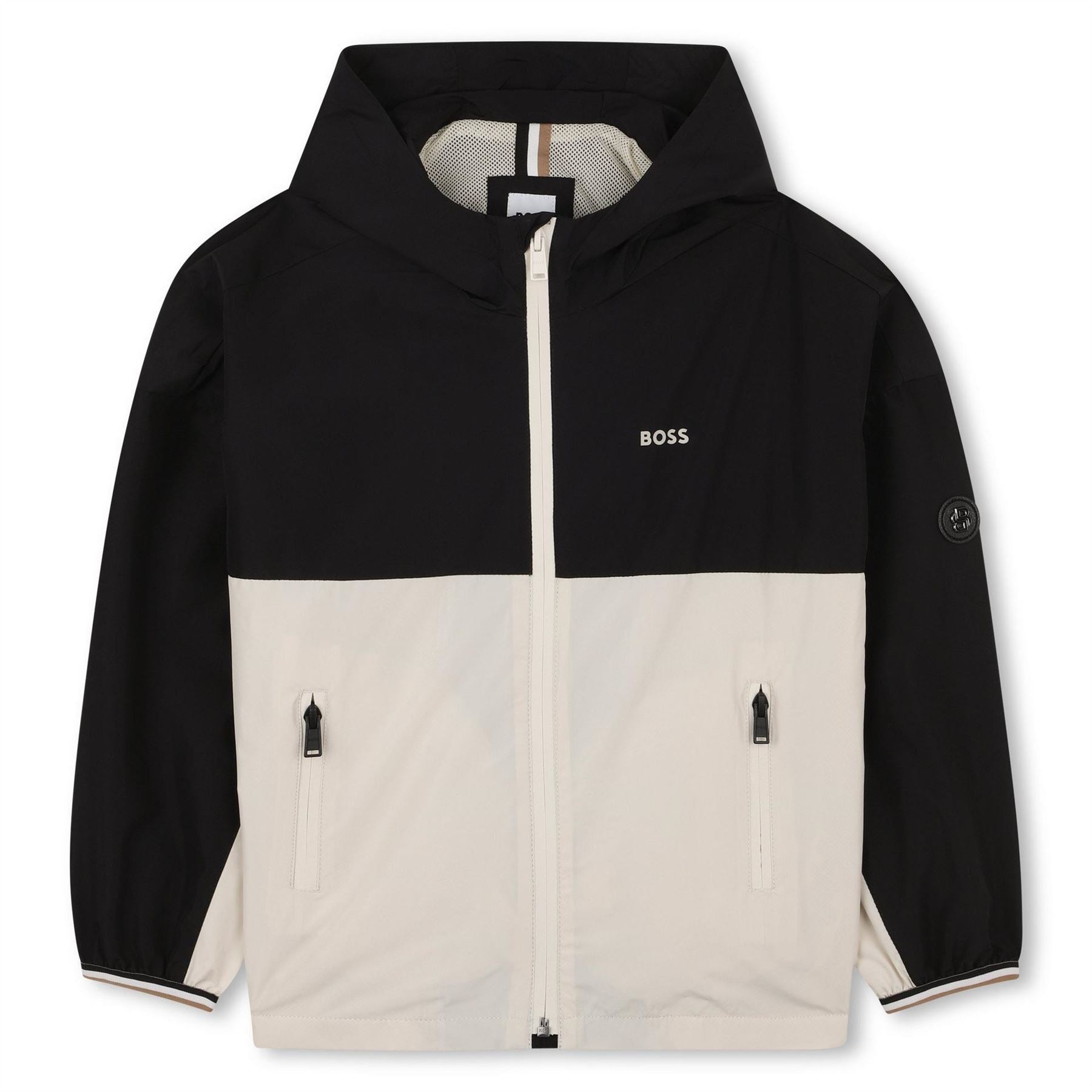 Boss Colour Black Windbreaker